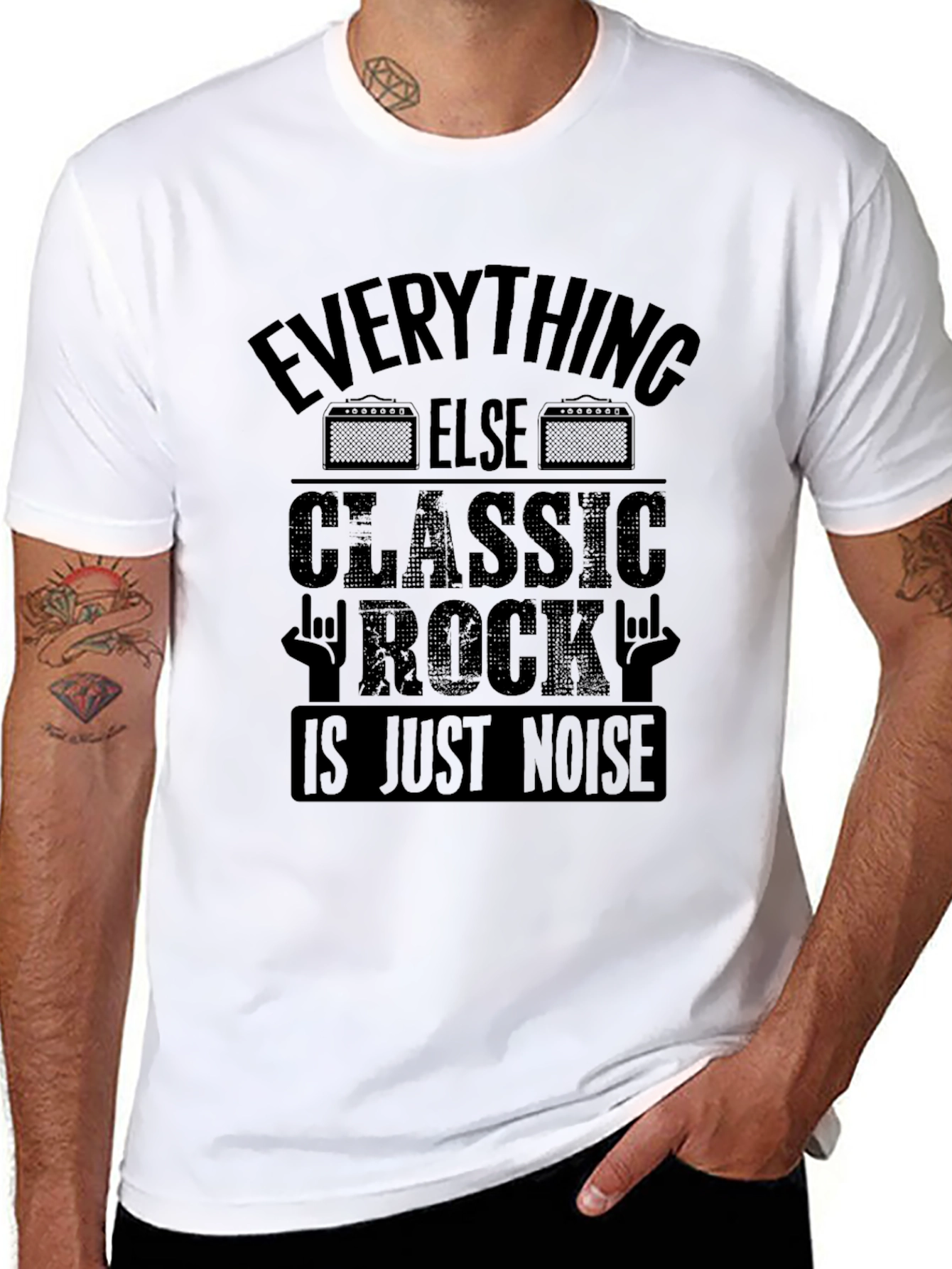 Classic Rock Noise Graphic T-Shirt