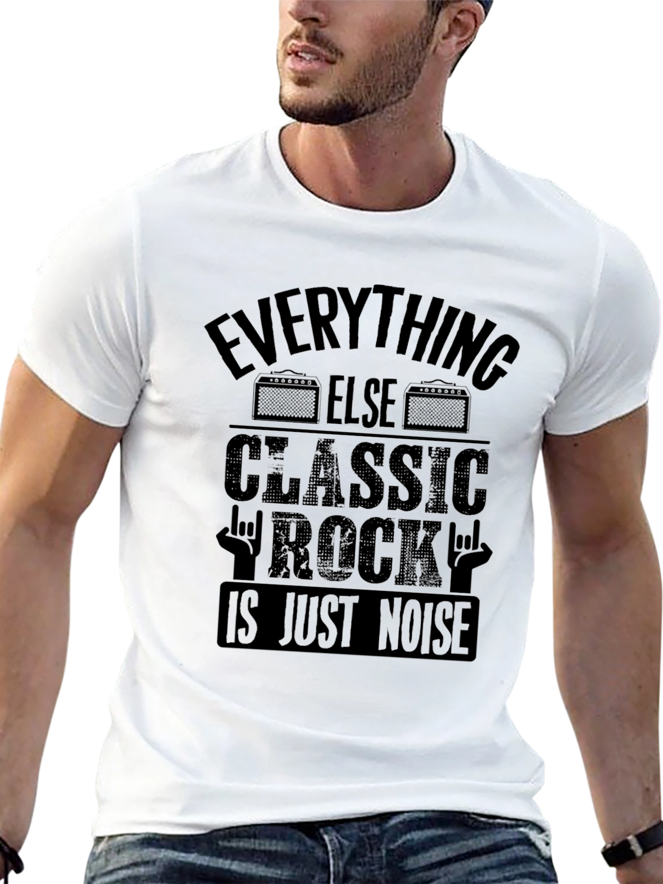 Classic Rock Noise Graphic T-Shirt