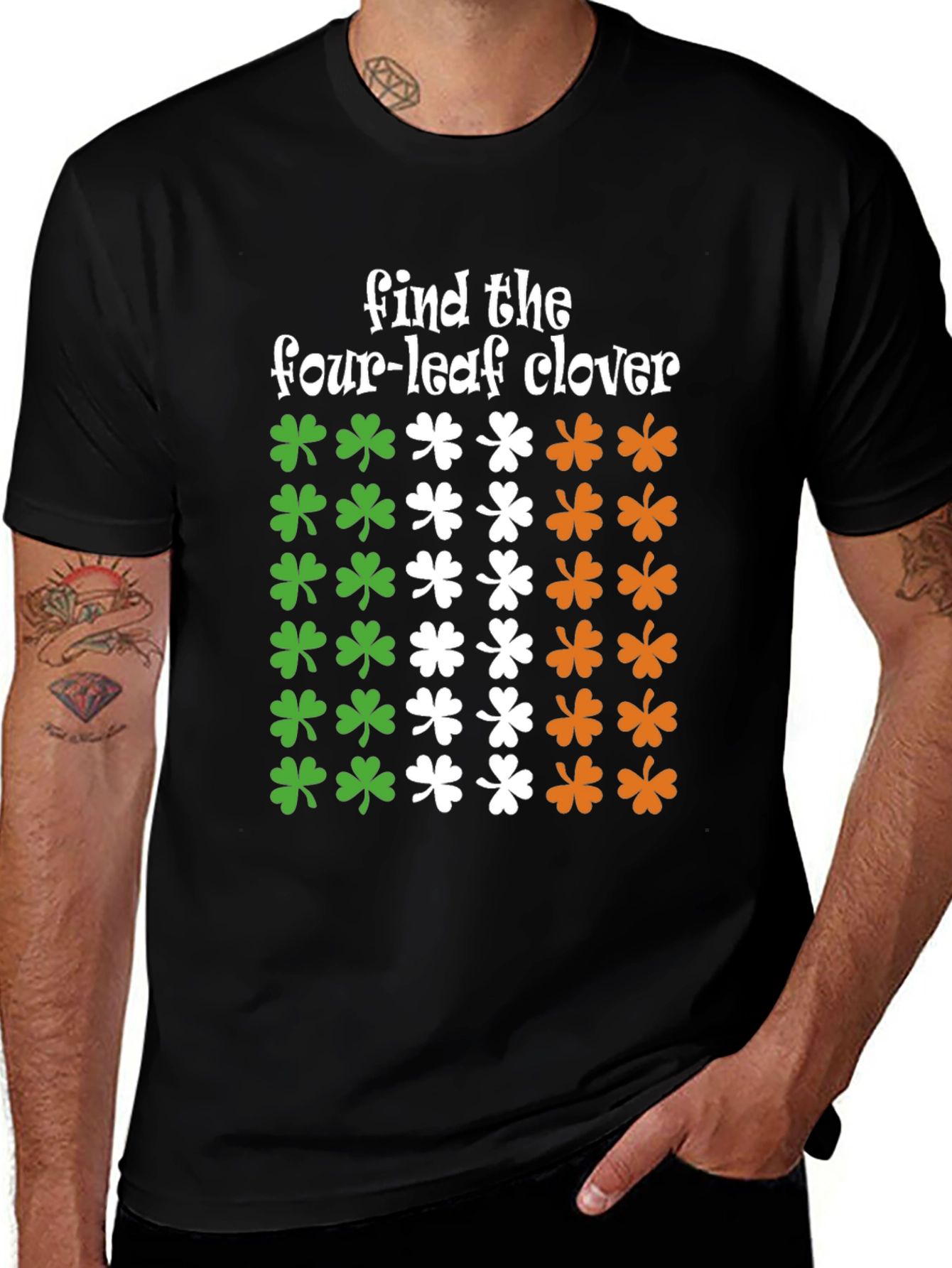 St. Patricks Day Find the Four-Leaf Clover T-Shirt