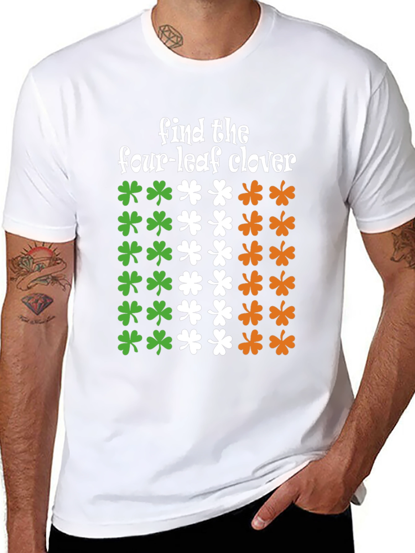 St. Patricks Day Find the Four-Leaf Clover T-Shirt