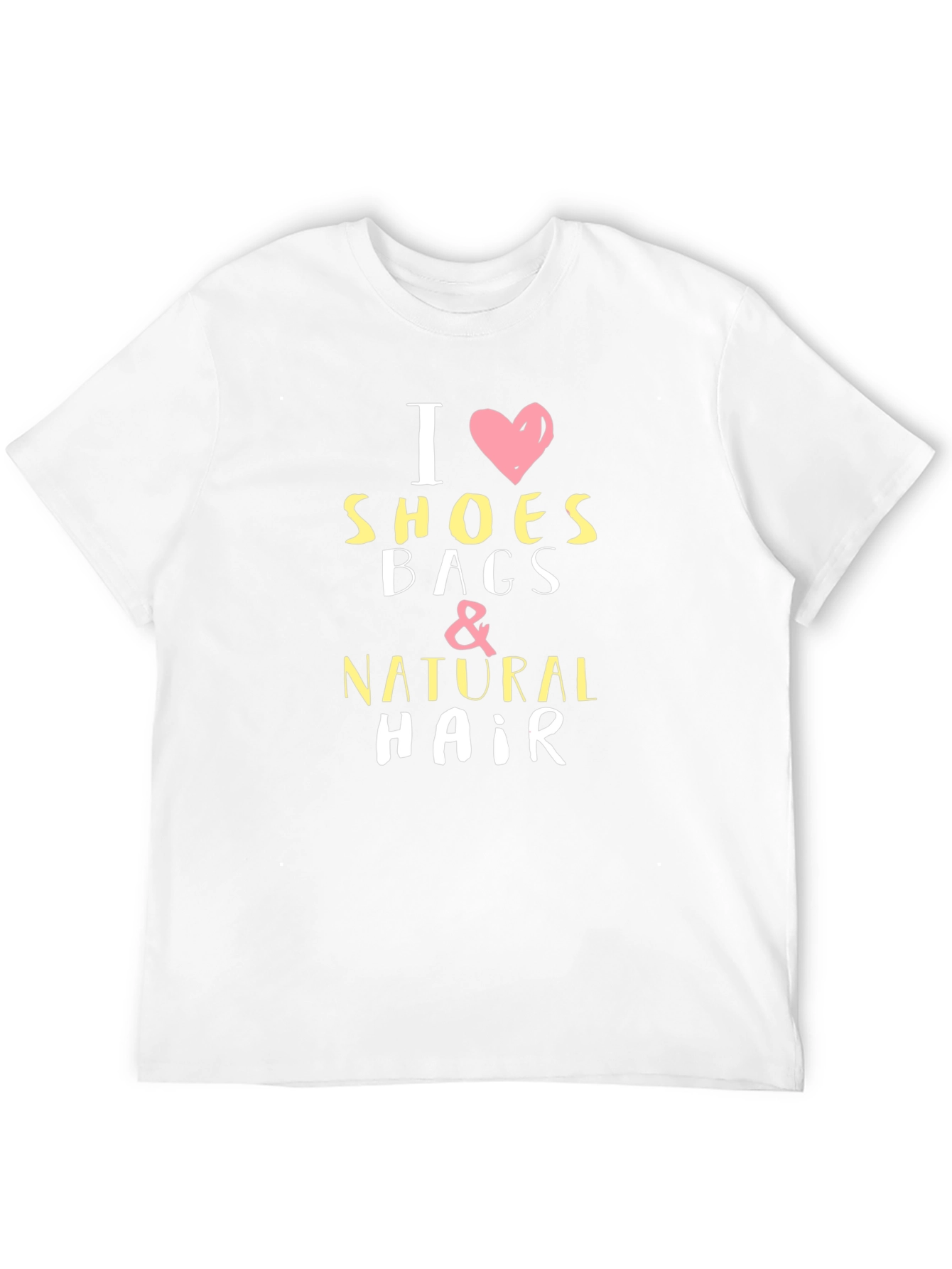 I Love Shoes Bags & Natural Hair Black T-Shirt