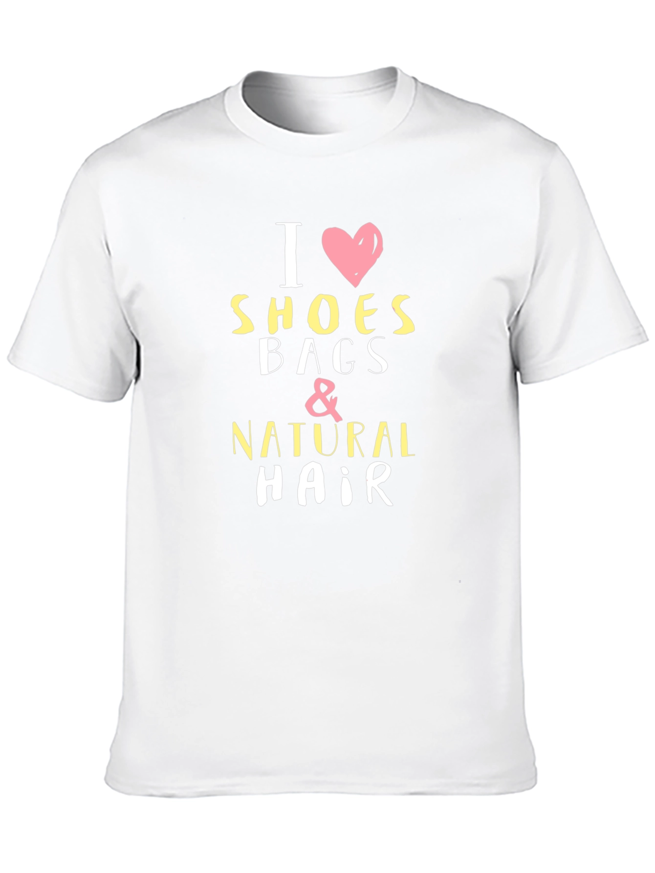 I Love Shoes Bags & Natural Hair Black T-Shirt