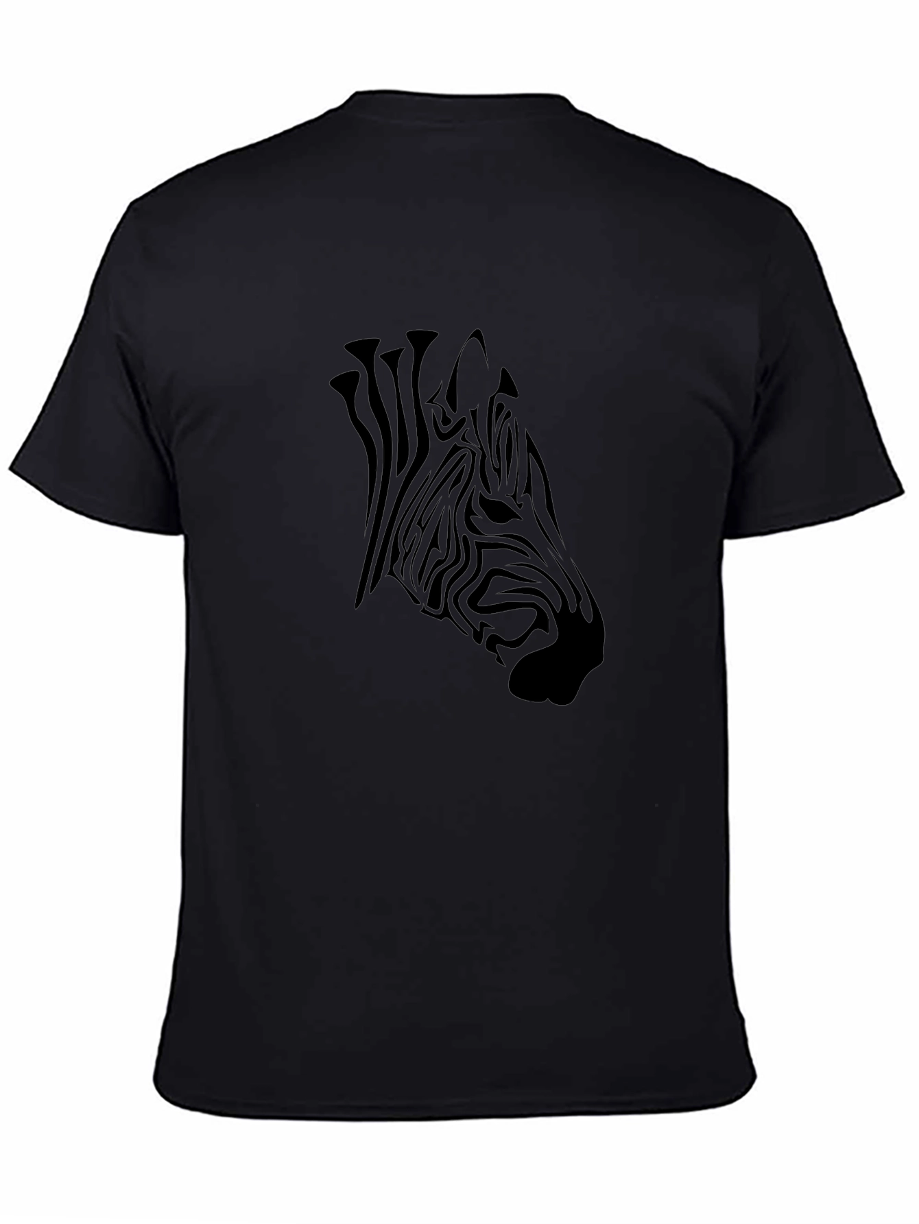 Black Zebra Graphic Tee - Mens Casual Style