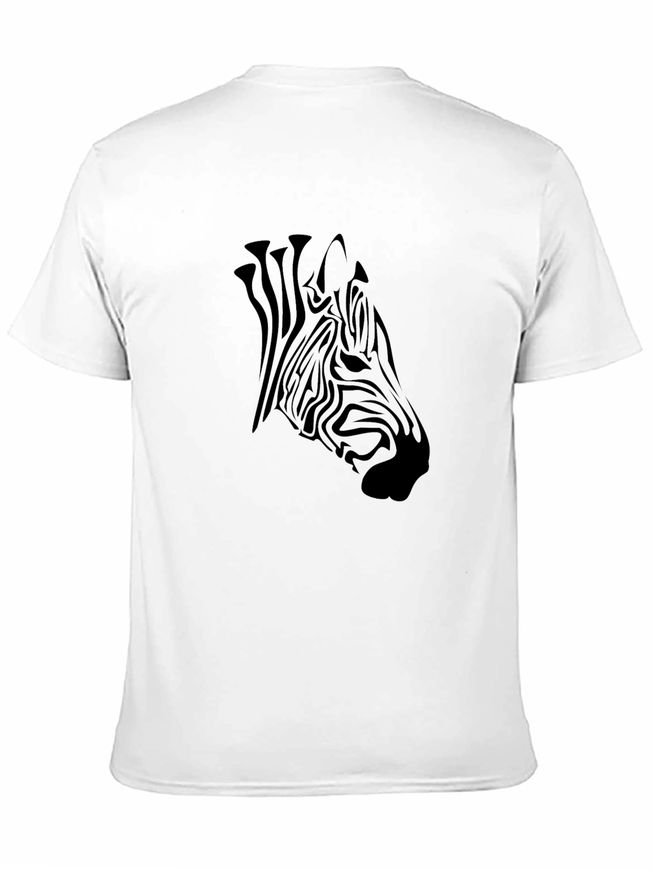 Black Zebra Graphic Tee - Mens Casual Style