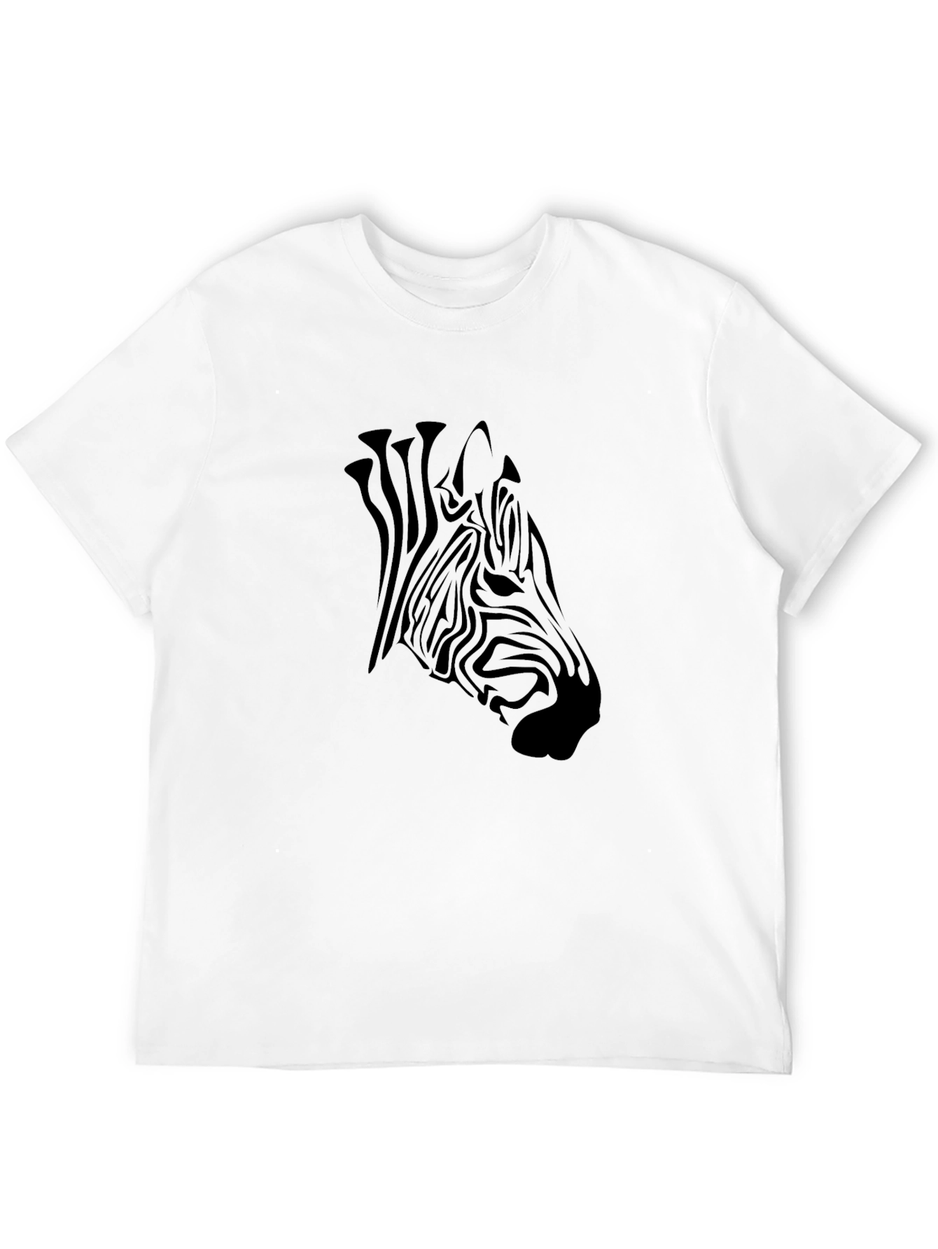 Black Zebra Graphic Tee - Mens Casual Style