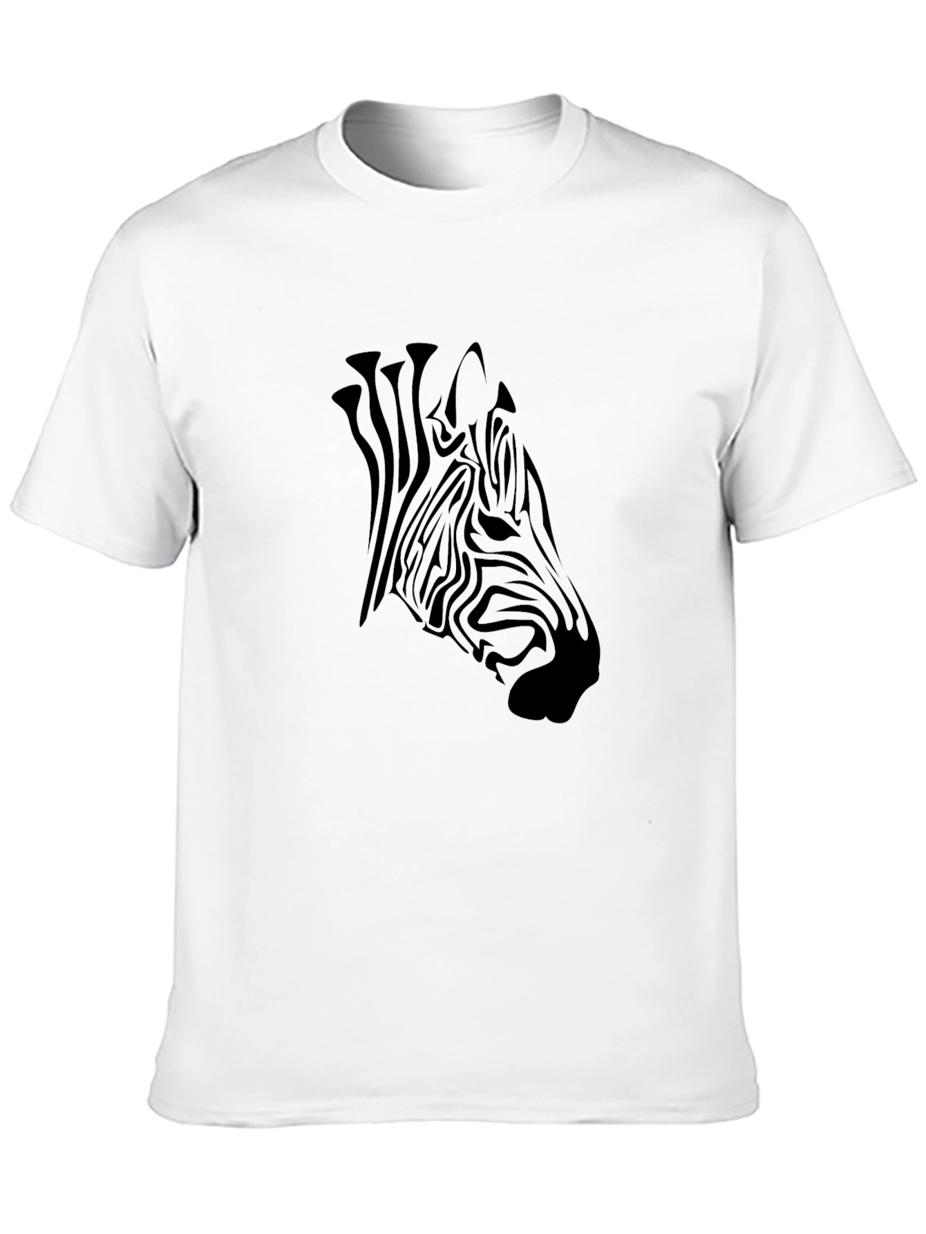 Black Zebra Graphic Tee - Mens Casual Style