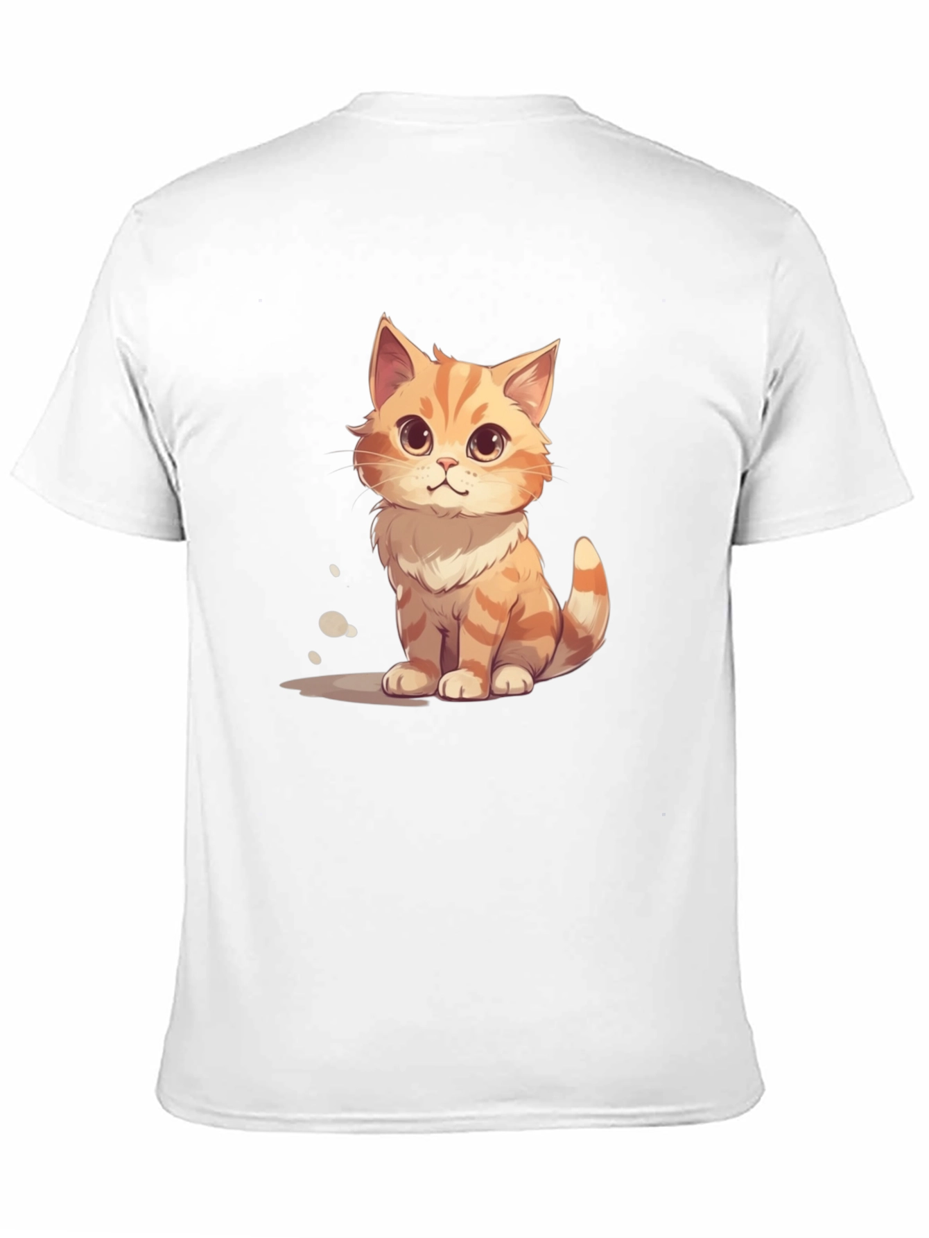 Cartoon Cat Graphic Tee - Unisex Black T-Shirt