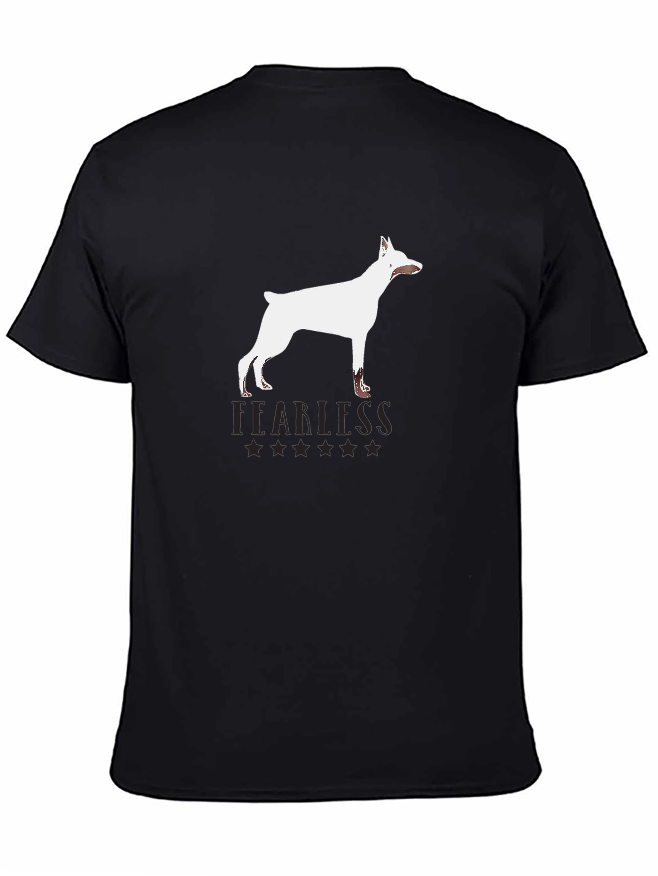 Fearless Dog Graphic Tee - Black