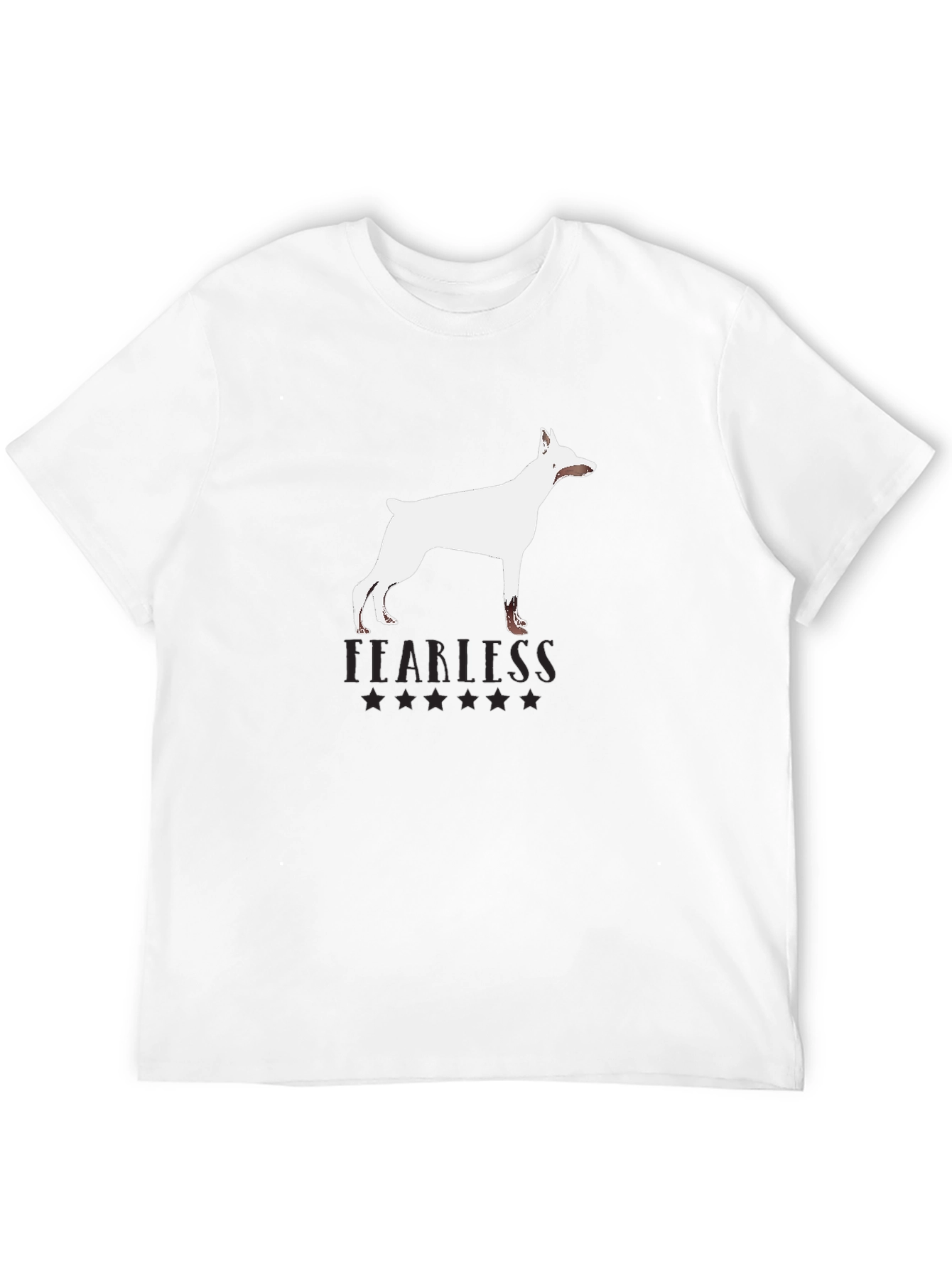 Fearless Dog Graphic Tee - Black