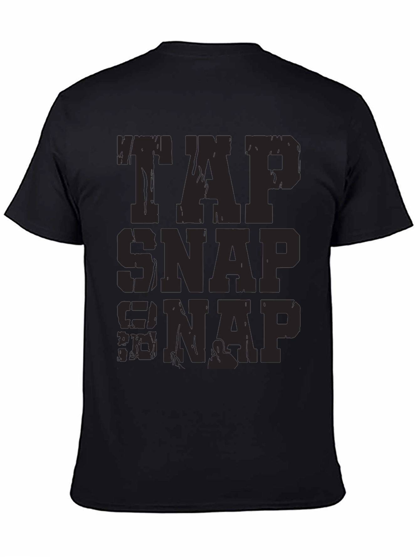 Tap Snap Nap Funny Jiu Jitsu Black T-Shirt