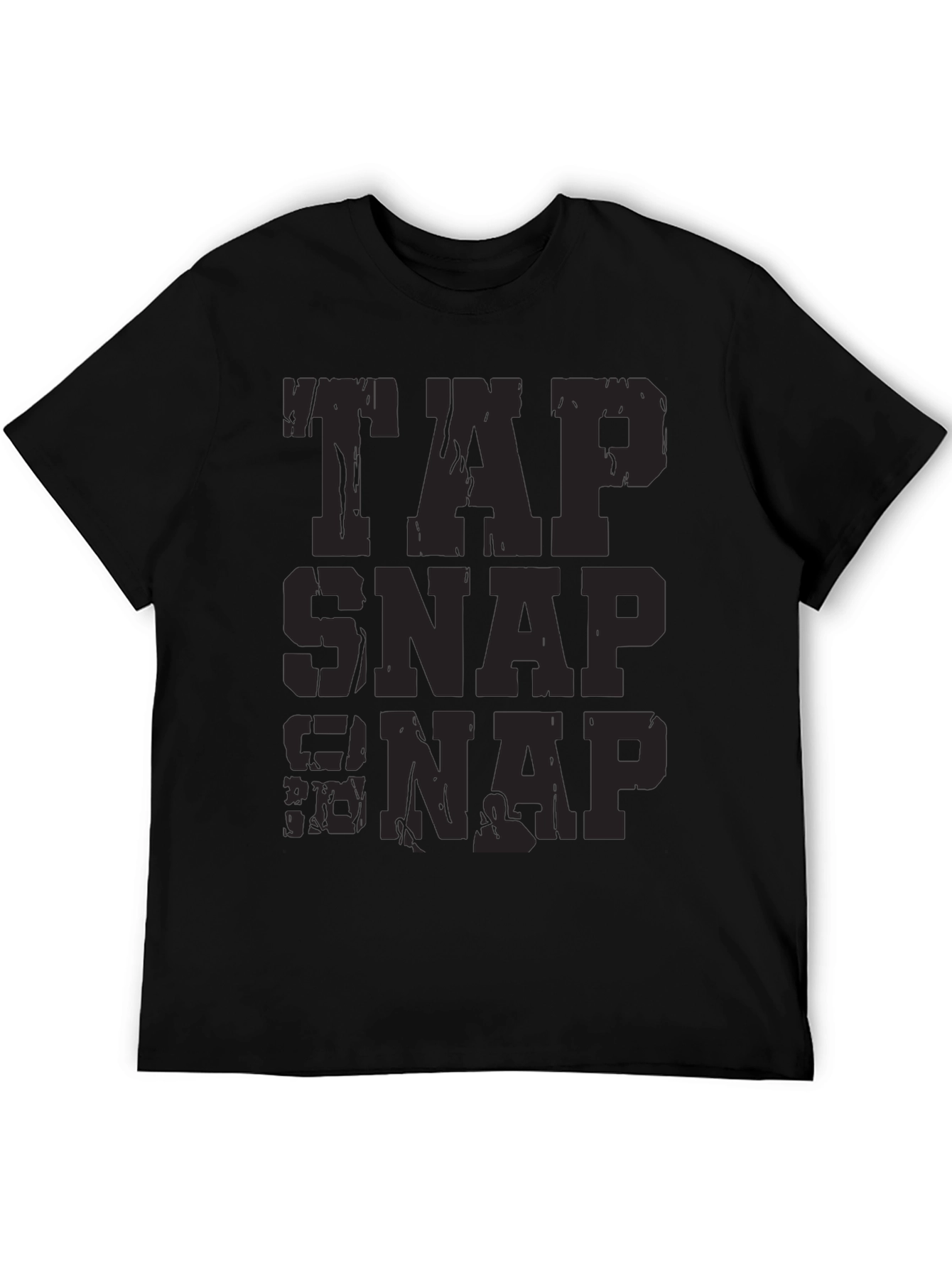 Tap Snap Nap Funny Jiu Jitsu Black T-Shirt