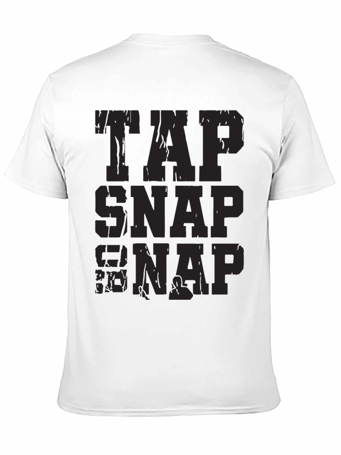 Tap Snap Nap Funny Jiu Jitsu Black T-Shirt
