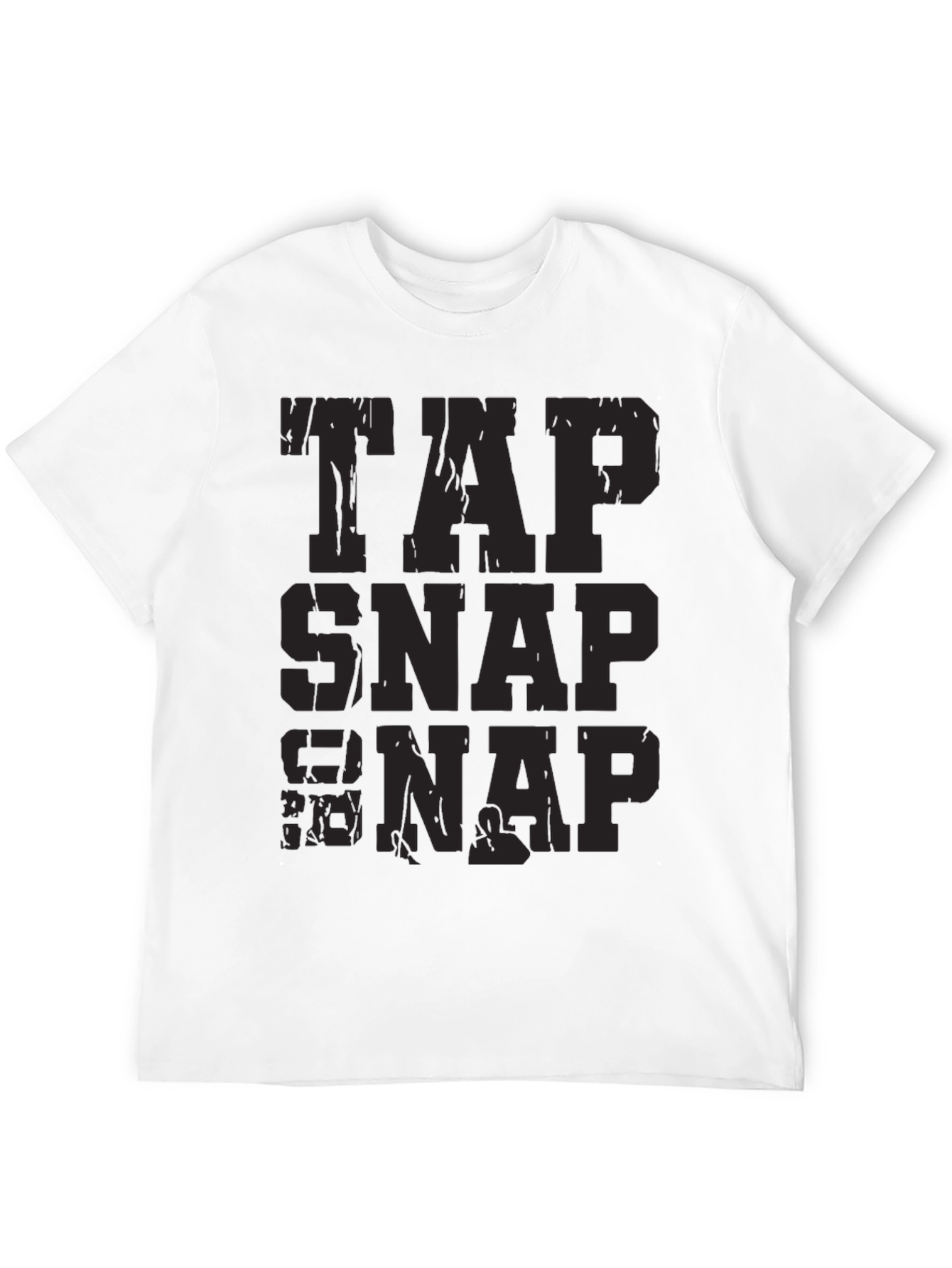Tap Snap Nap Funny Jiu Jitsu Black T-Shirt