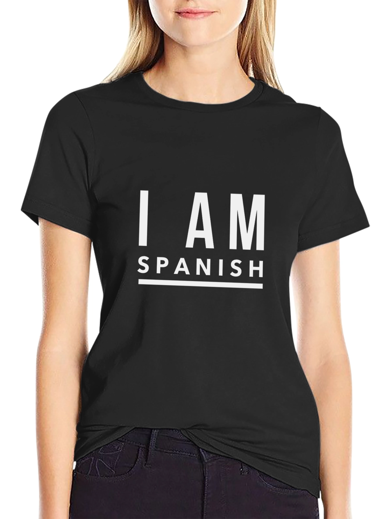 I AM SPANISH Graphic T-Shirt - Black