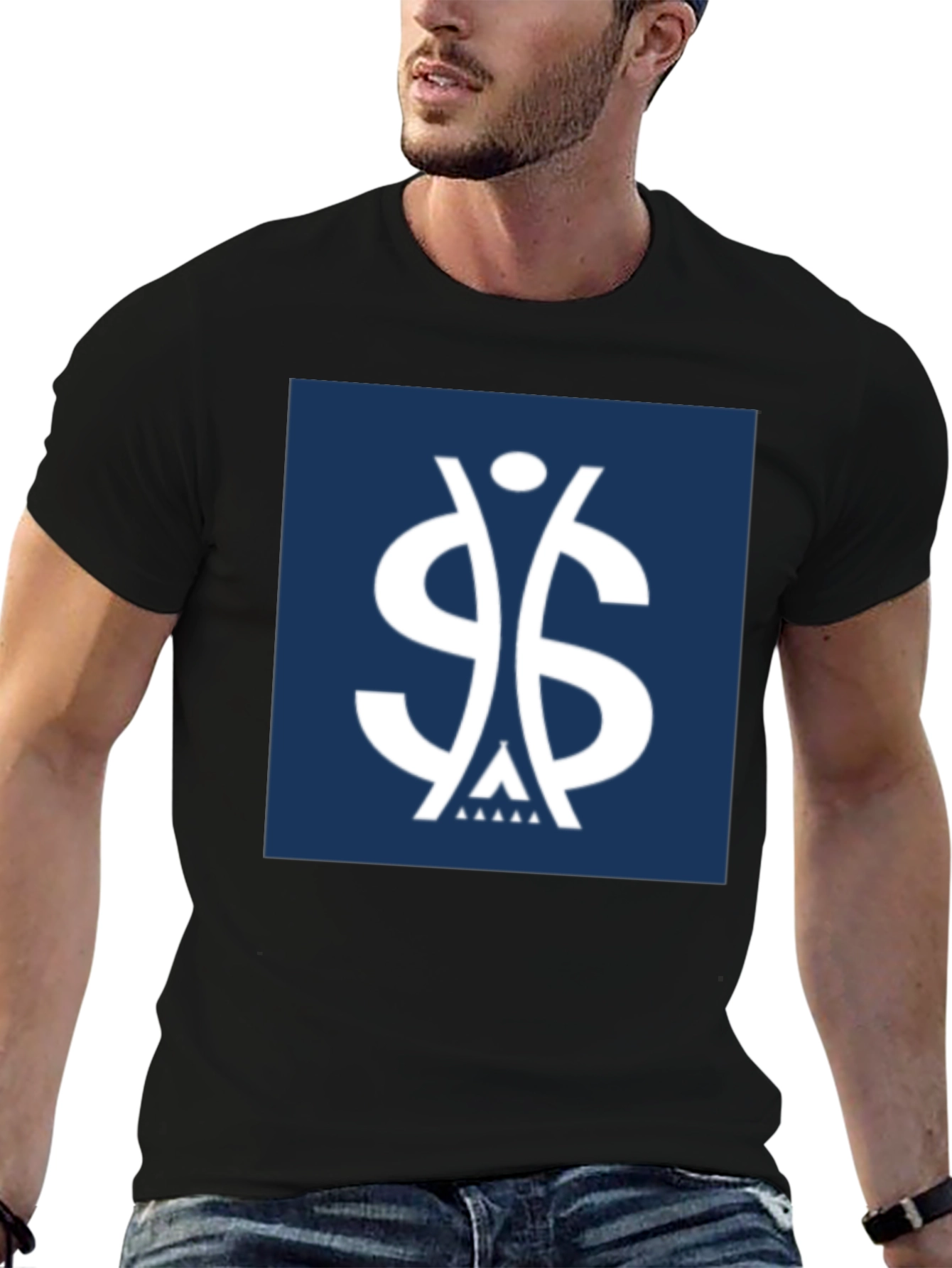 Symbol Graphic Tee - Black Casual Shirt