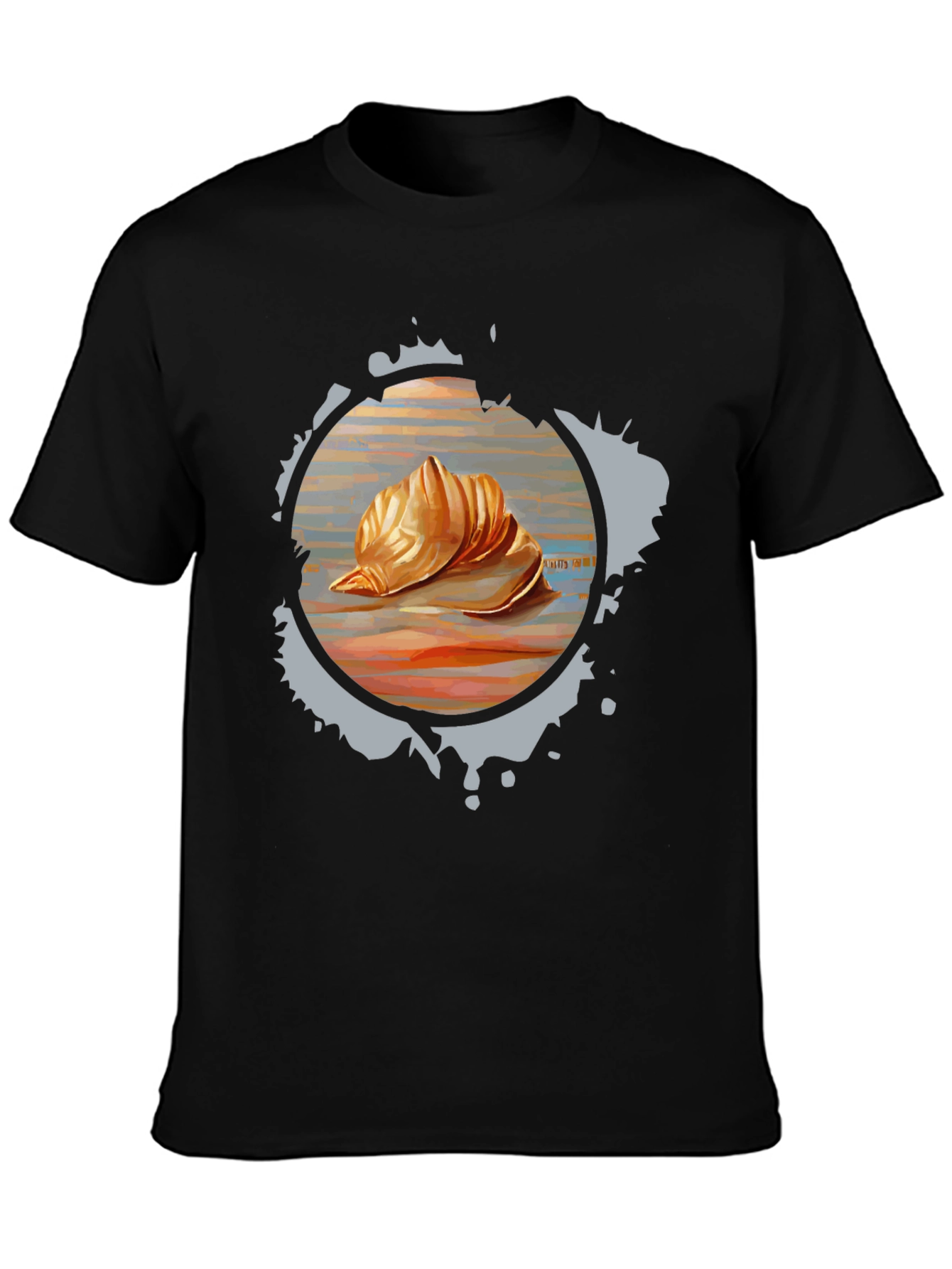 Seashell Graphic Tee - Unique Design Soft Fabric