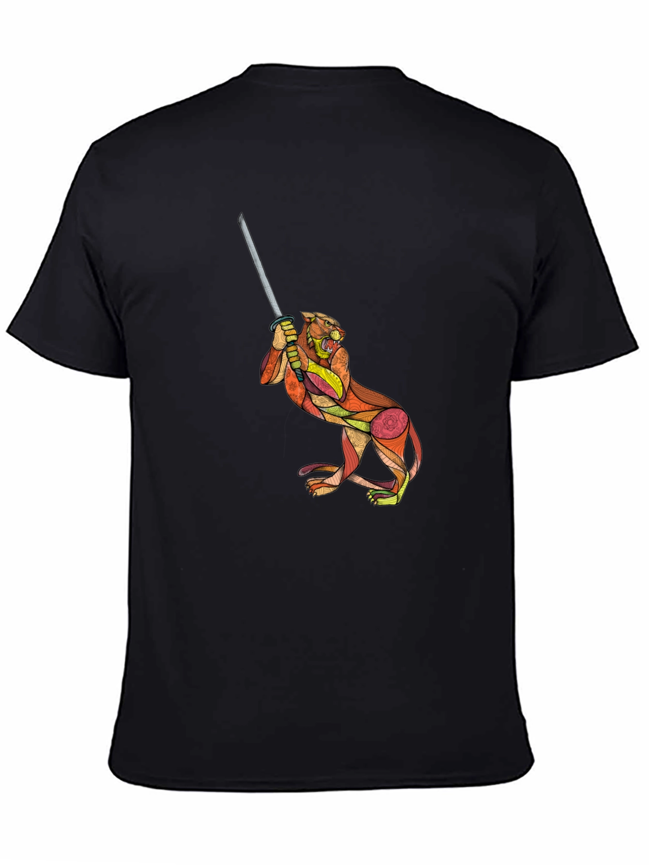 Tiger Katana Graphic T-Shirt