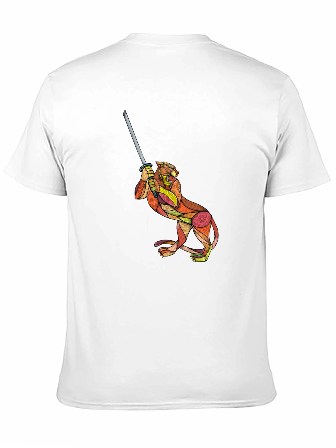 Tiger Katana Graphic T-Shirt