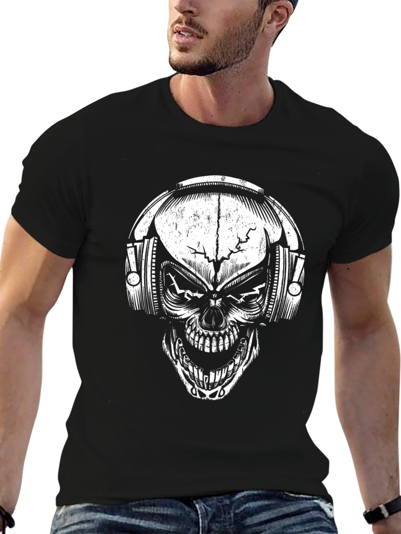Skull DJ Graphic Tee - Rock Your Style!
