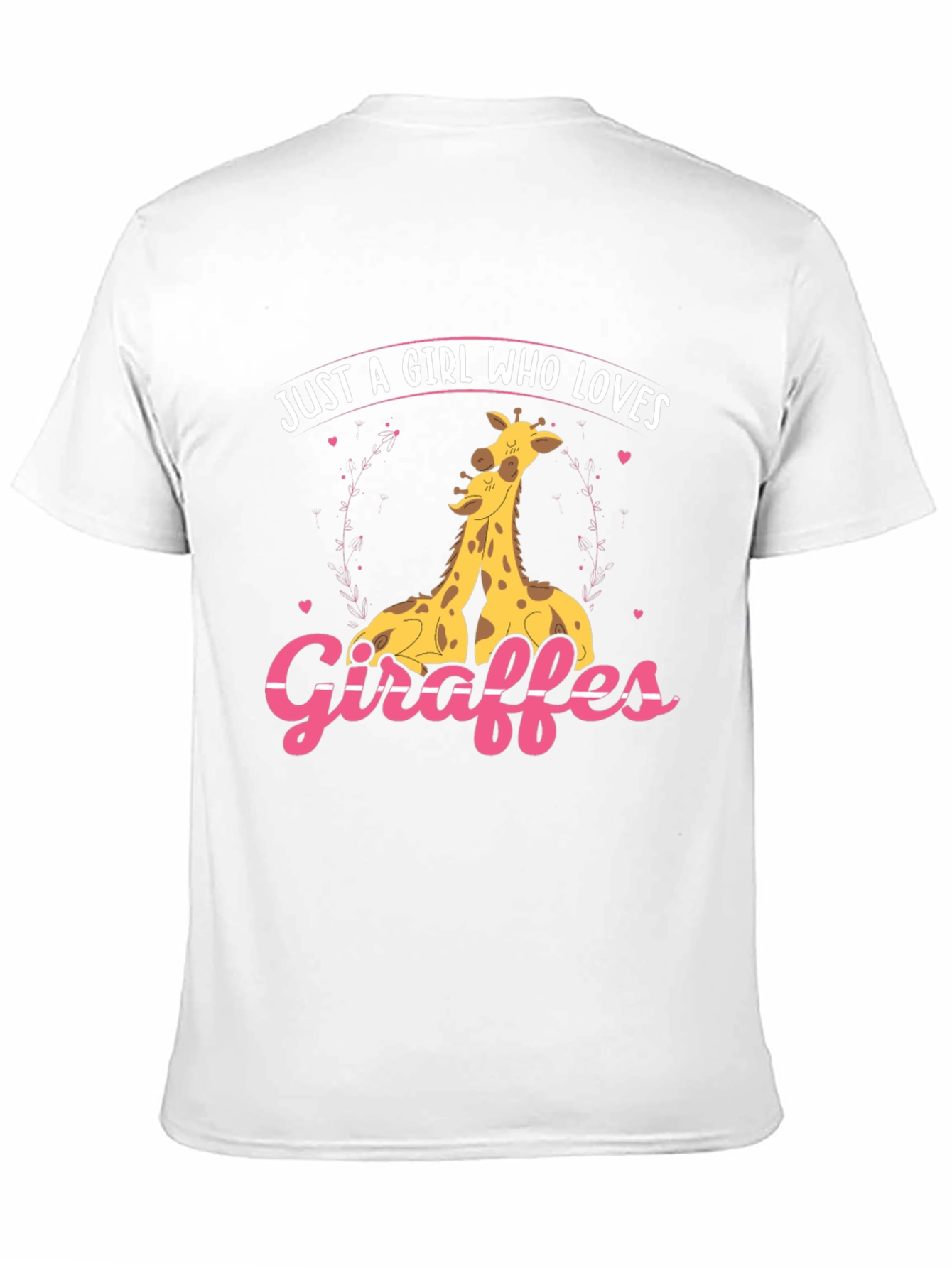 Giraffe Lover Graphic Tee - Cute Giraffe Design
