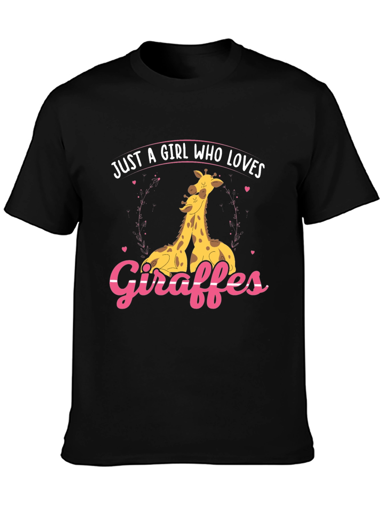 Giraffe Lover Graphic Tee - Cute Giraffe Design