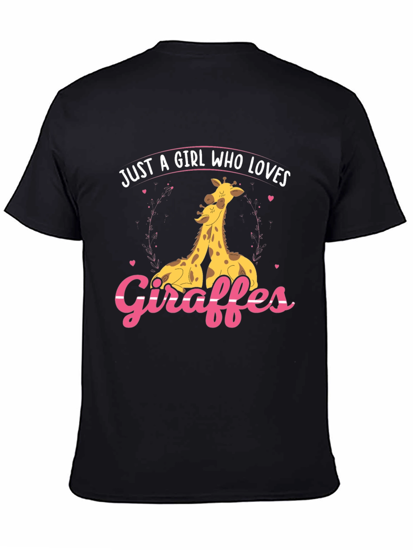 Giraffe Lover Graphic Tee - Cute Giraffe Design