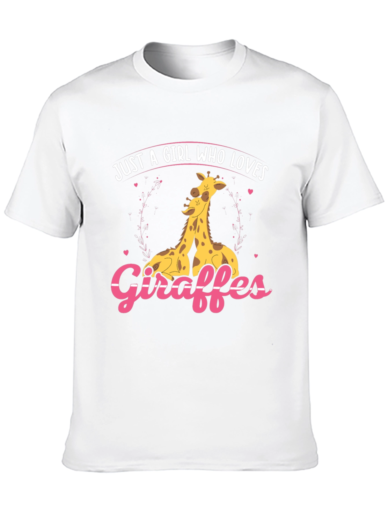 Giraffe Lover Graphic Tee - Cute Giraffe Design