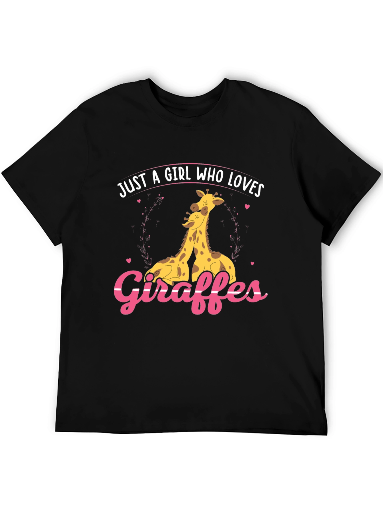 Giraffe Lover Graphic Tee - Cute Giraffe Design