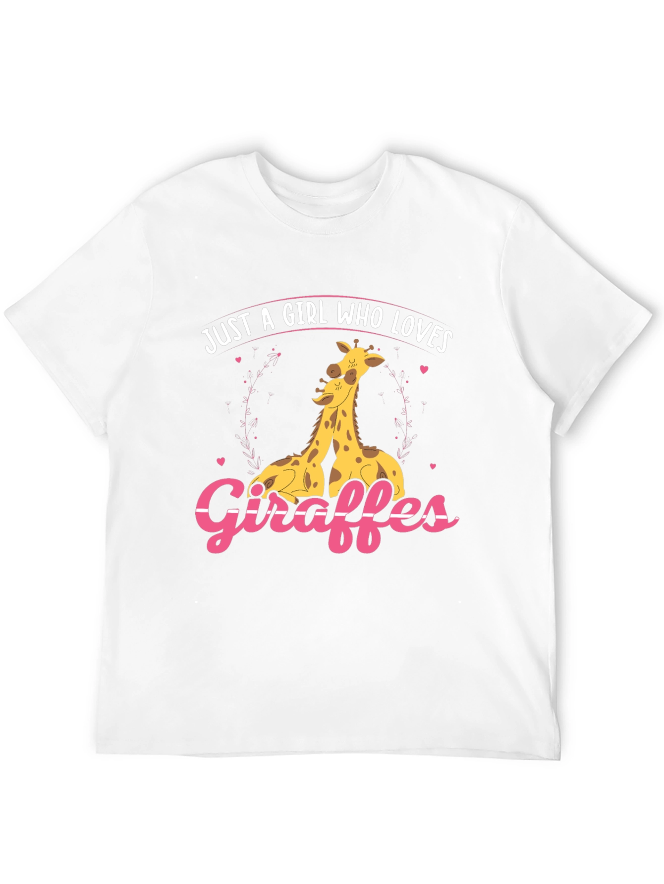 Giraffe Lover Graphic Tee - Cute Giraffe Design