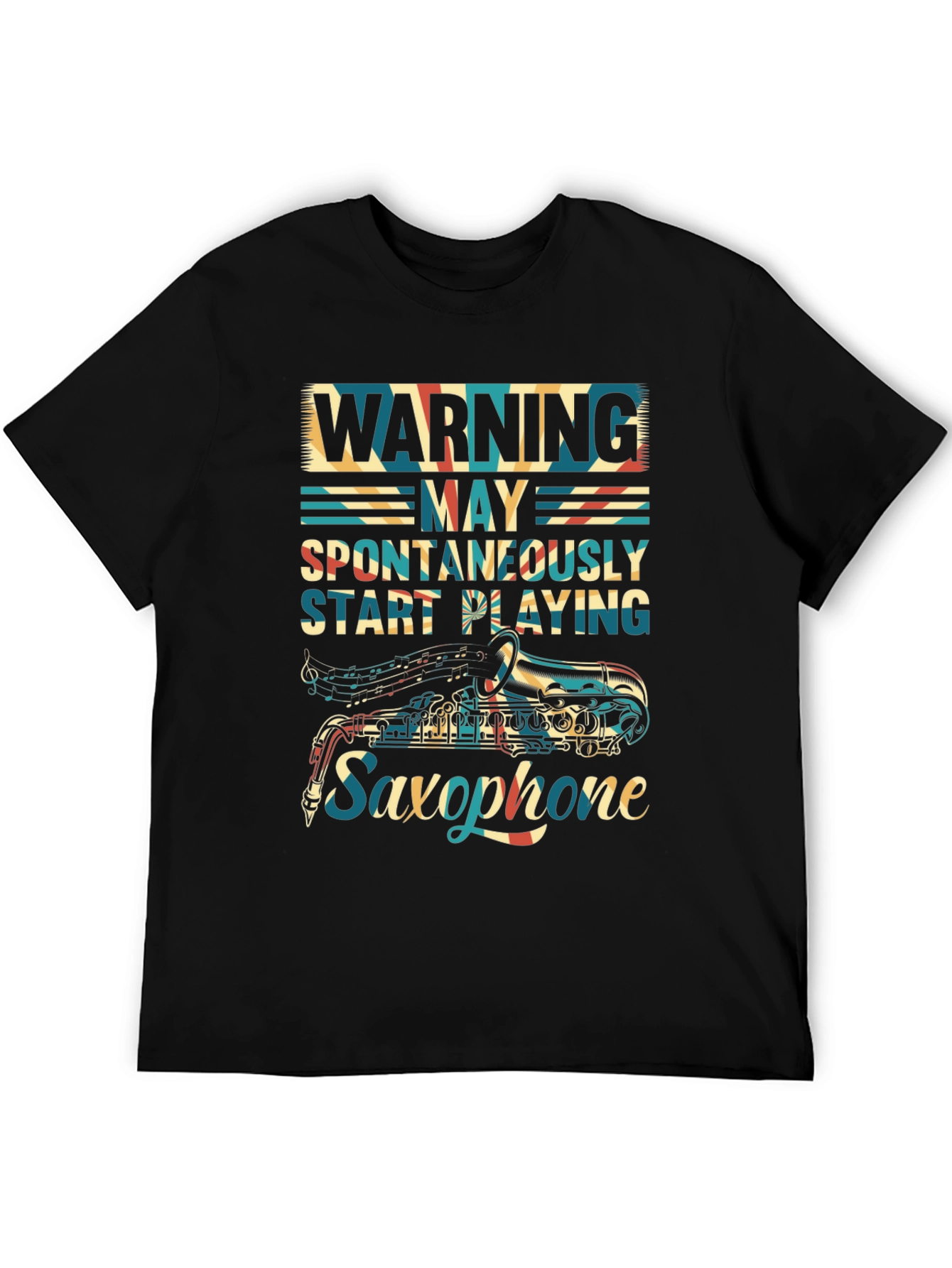Warning: May Spontaneously Play Saxophone T-Shirt