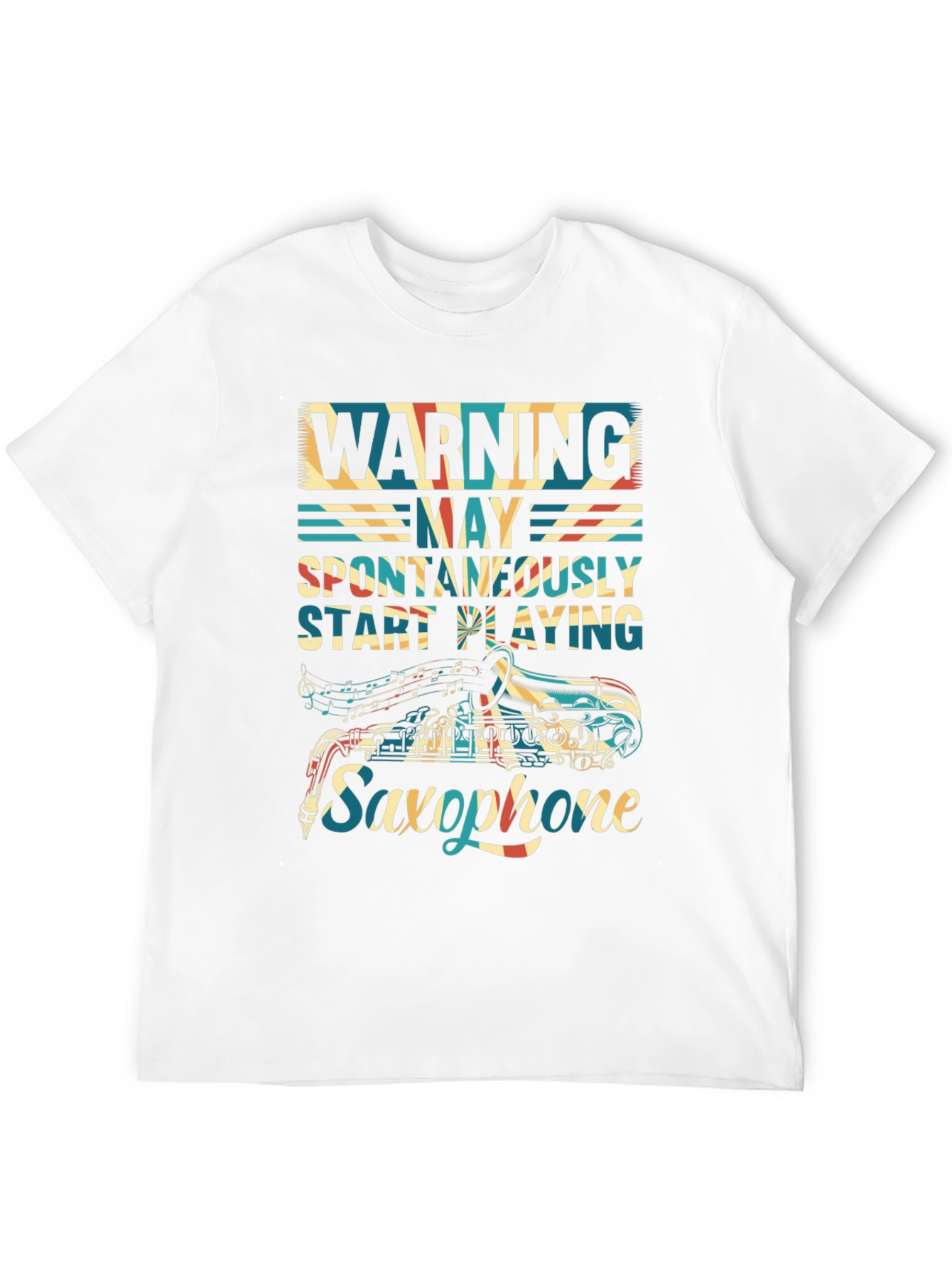 Warning: May Spontaneously Play Saxophone T-Shirt