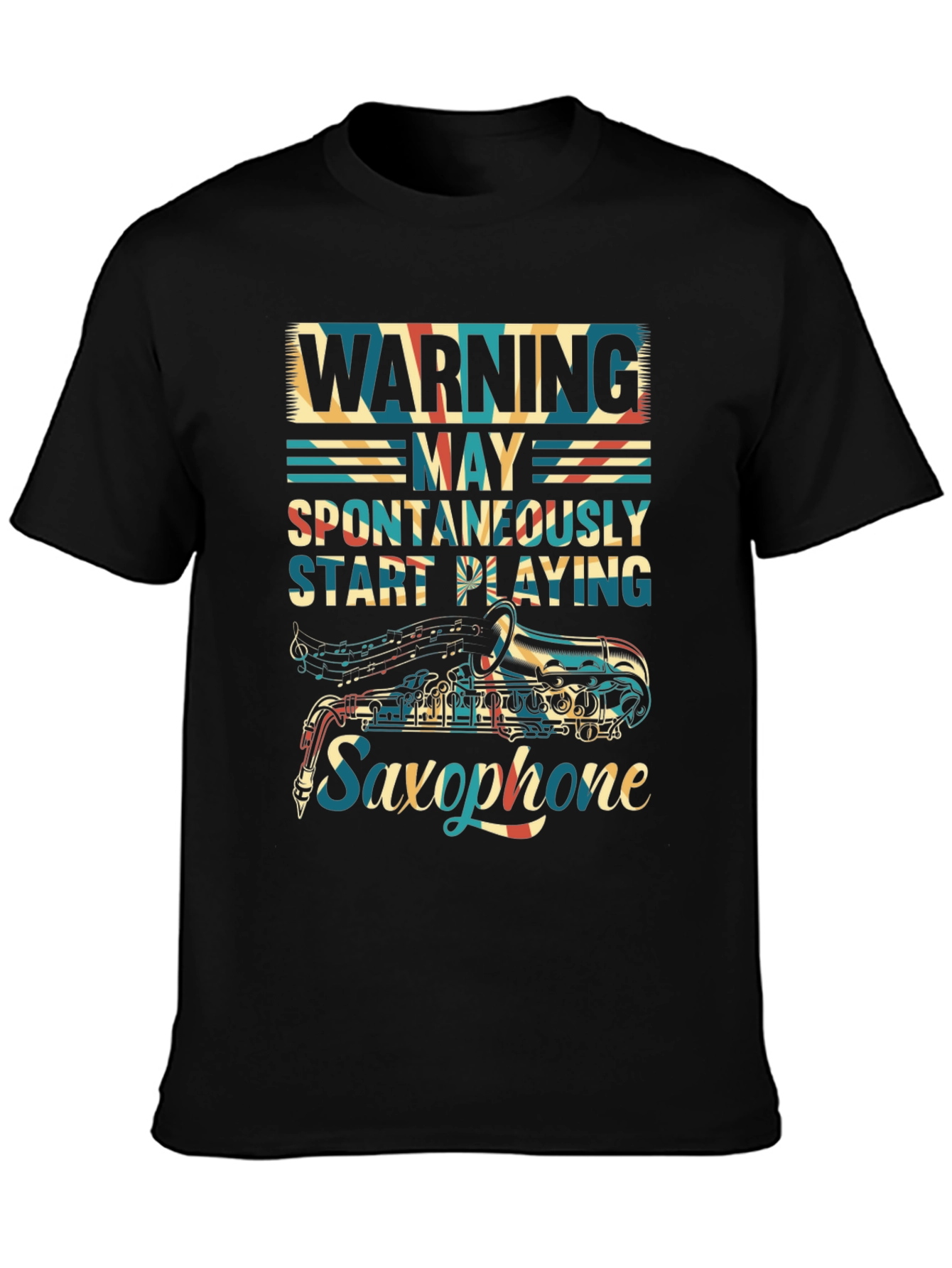 Warning: May Spontaneously Play Saxophone T-Shirt
