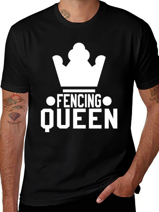 Fencing Queen T-Shirt - Sporty Graphic Tee