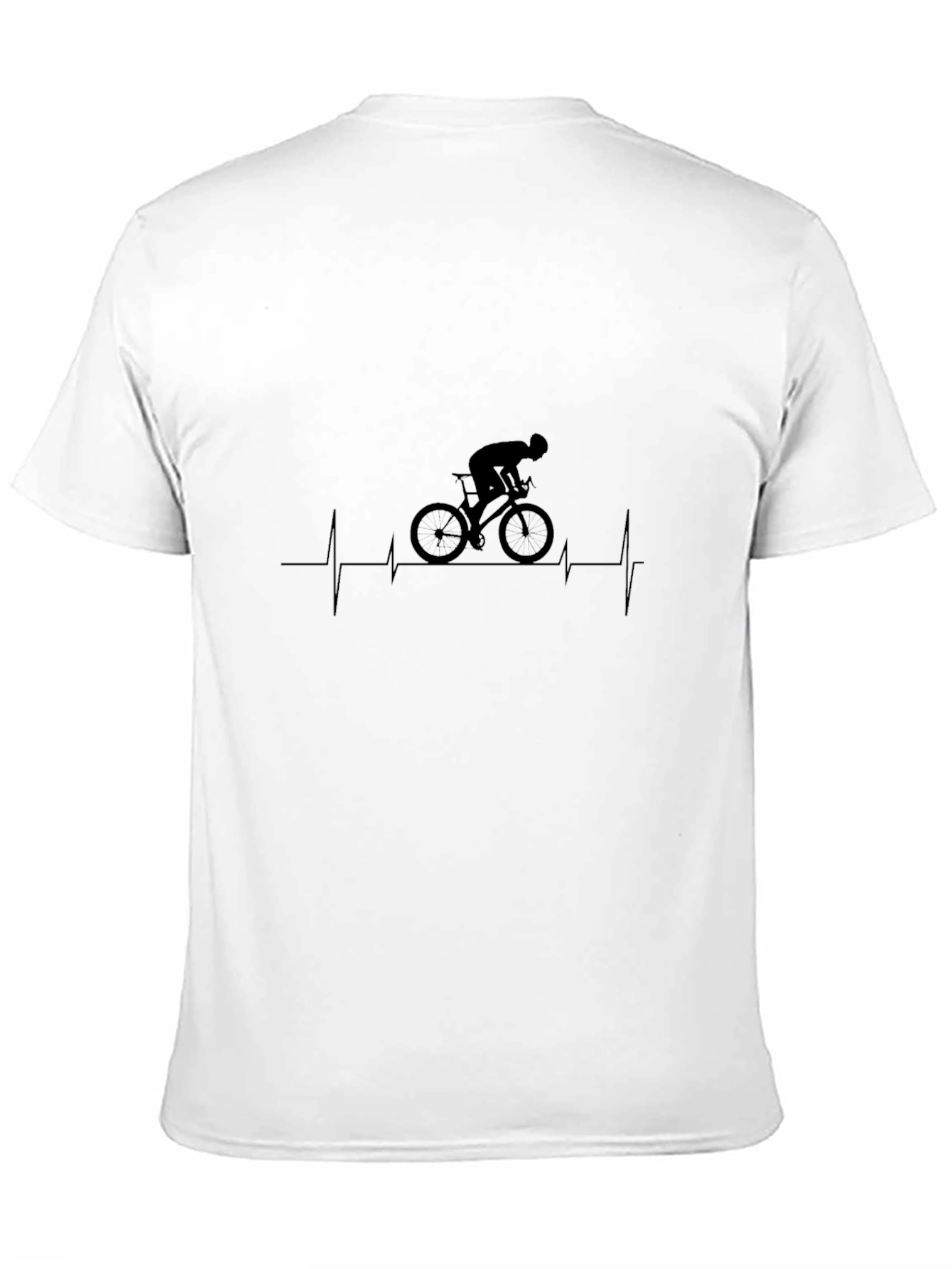 Cyclist Heartbeat Graphic Tee - Black