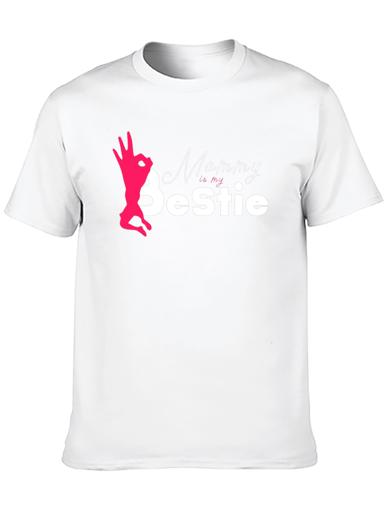 Mommy is my Bestie Black T-Shirt