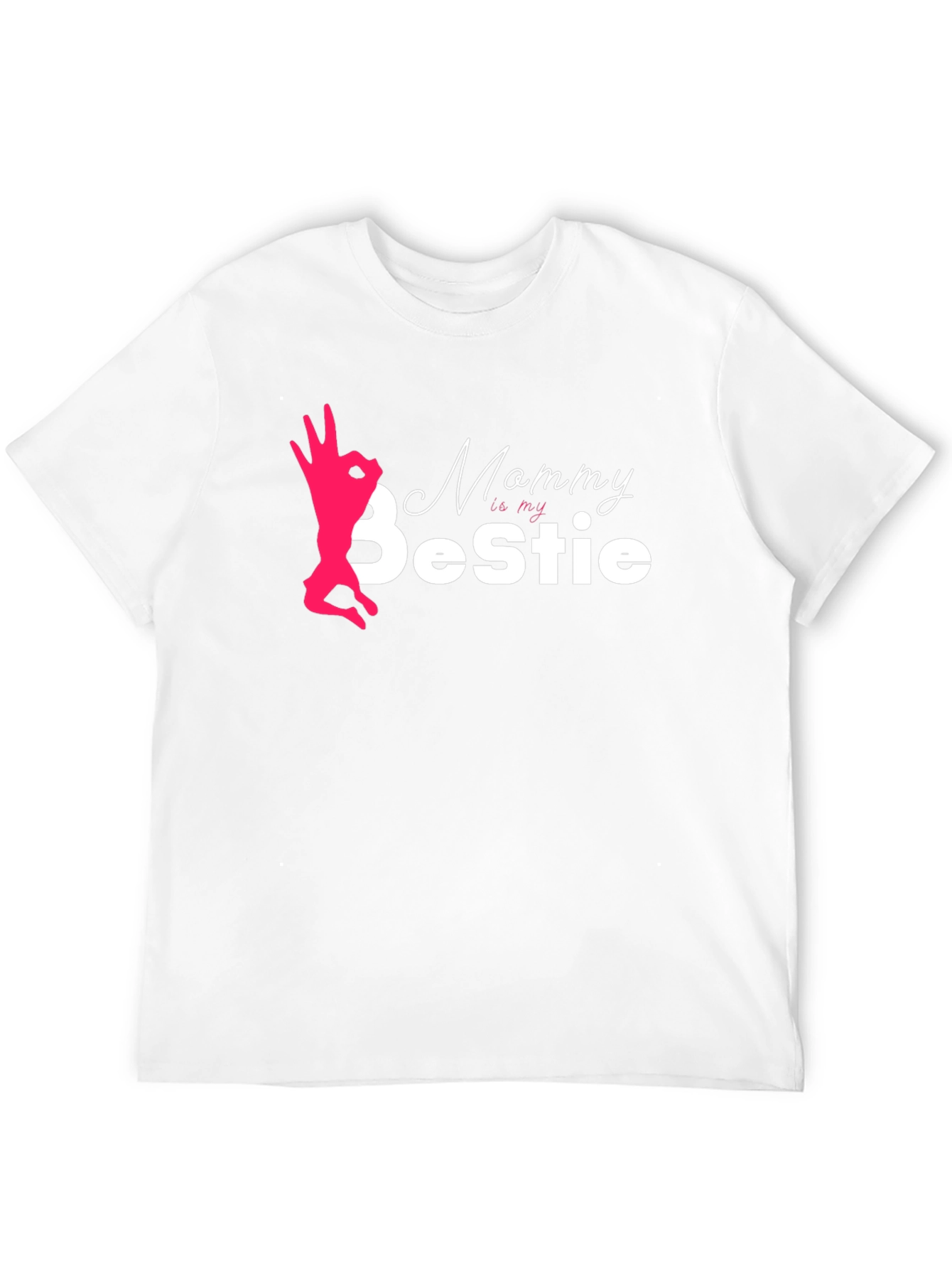 Mommy is my Bestie Black T-Shirt