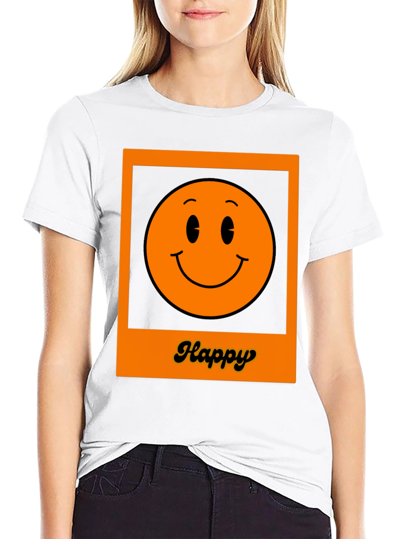 Happy Smiley Face Graphic T-Shirt
