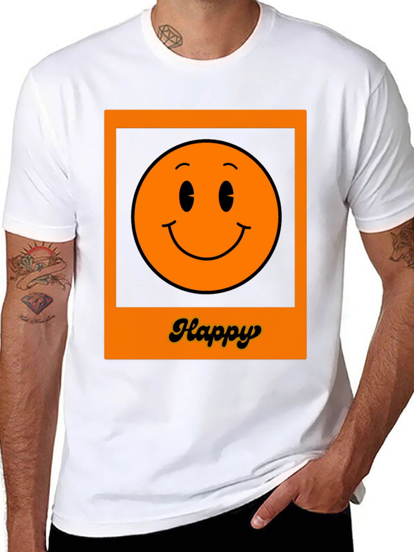 Happy Smiley Face Graphic T-Shirt