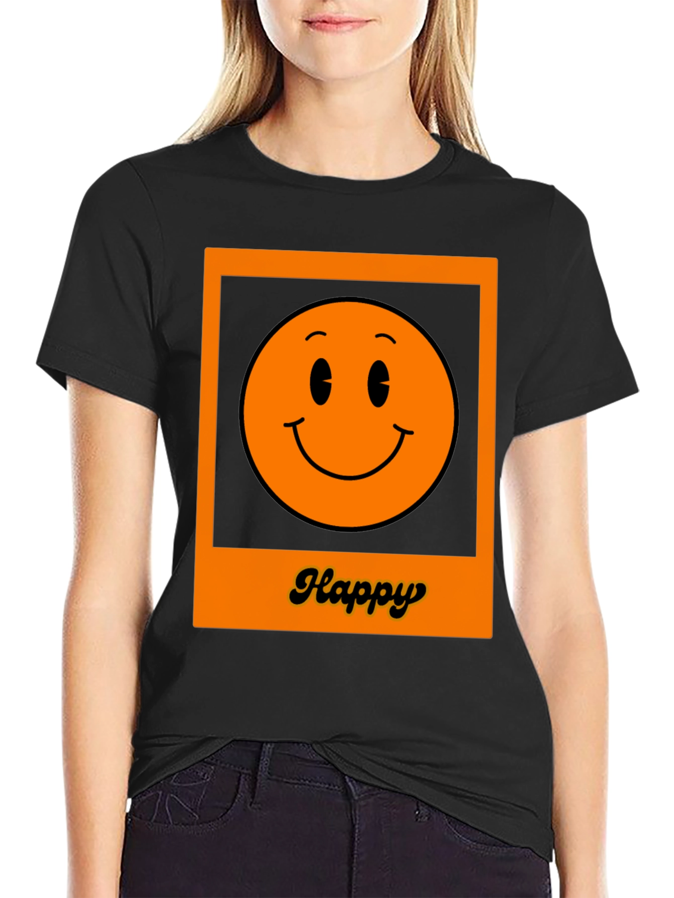Happy Smiley Face Graphic T-Shirt