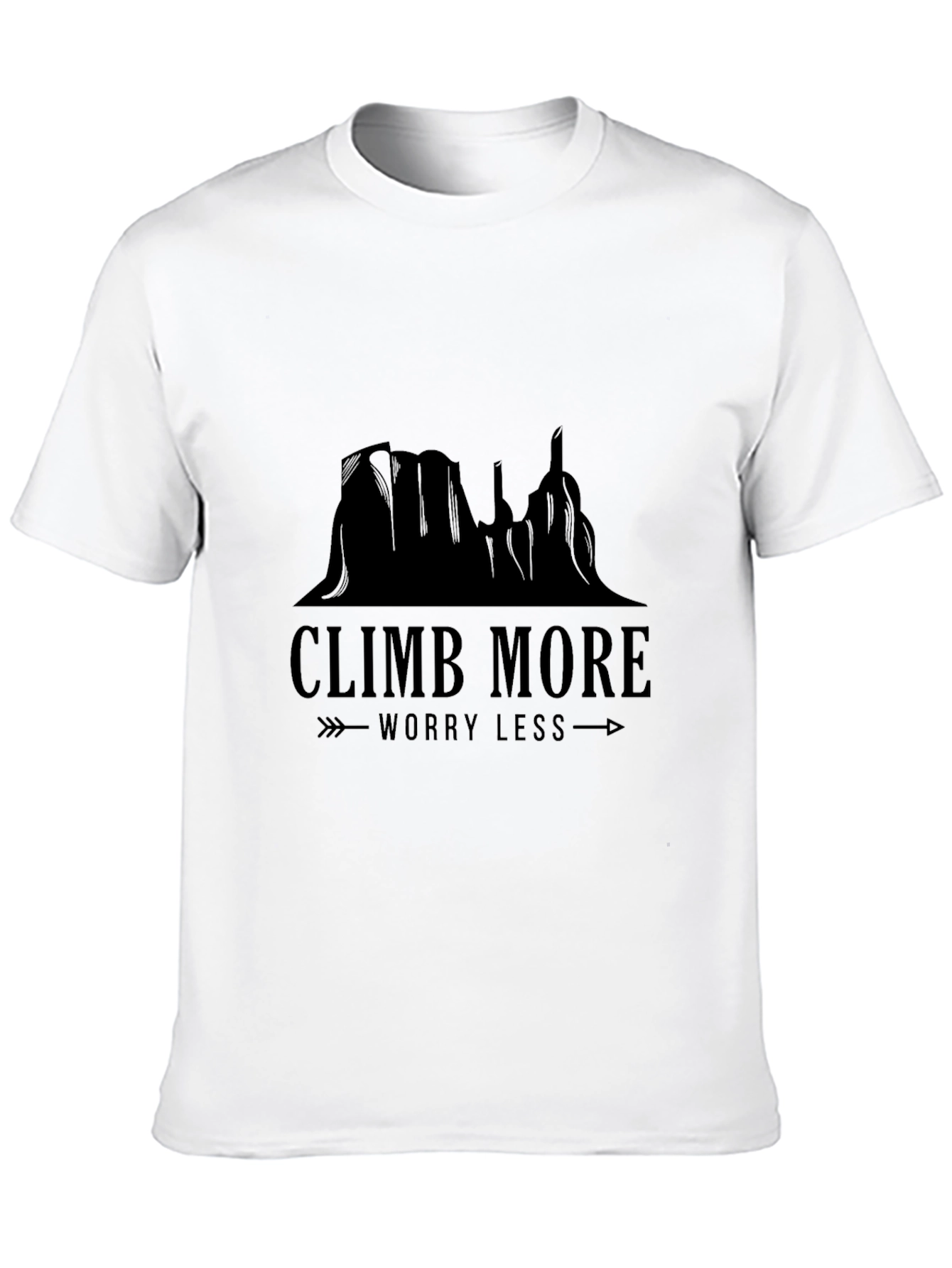 Climb More Worry Less Graphic T-Shirt