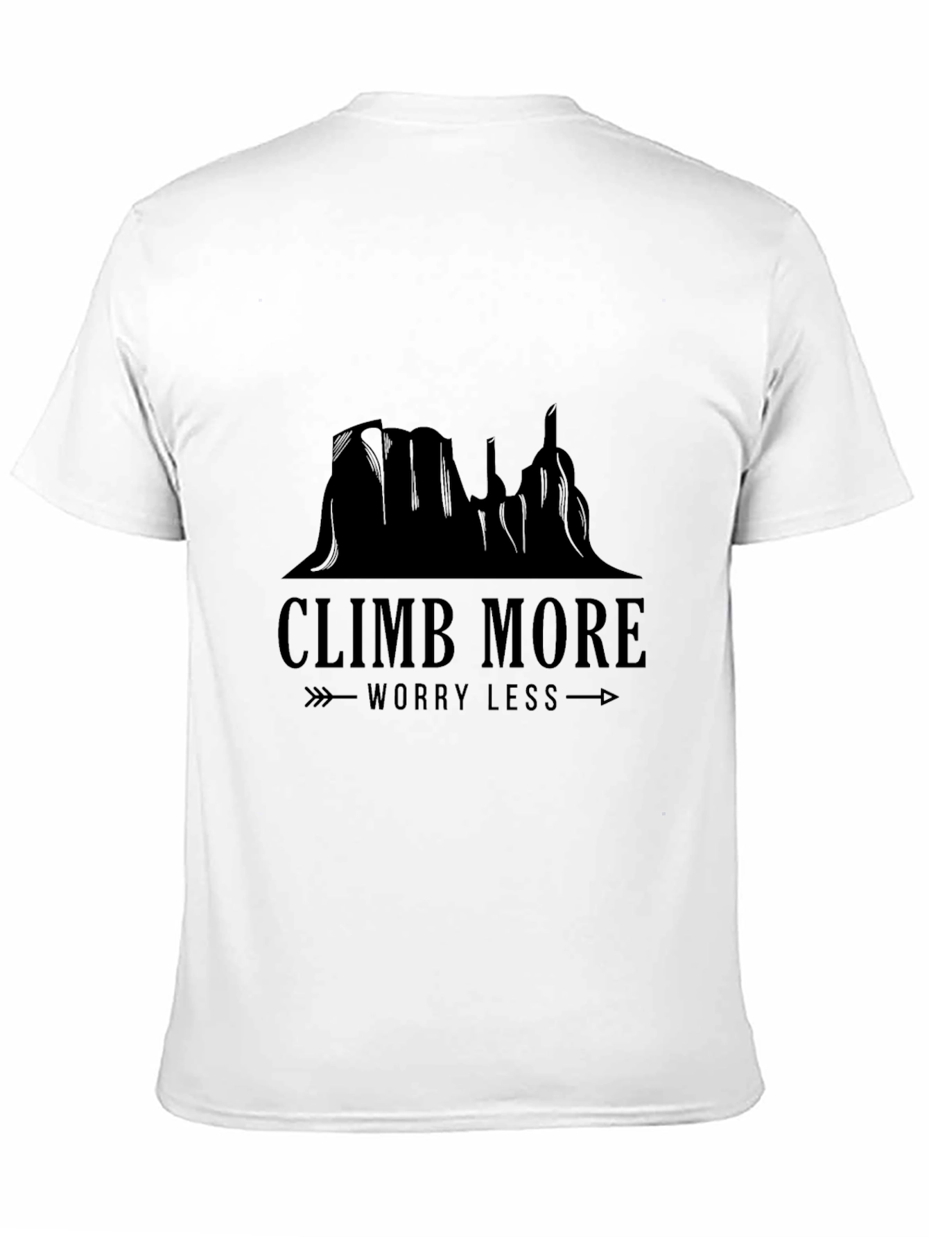 Climb More Worry Less Graphic T-Shirt