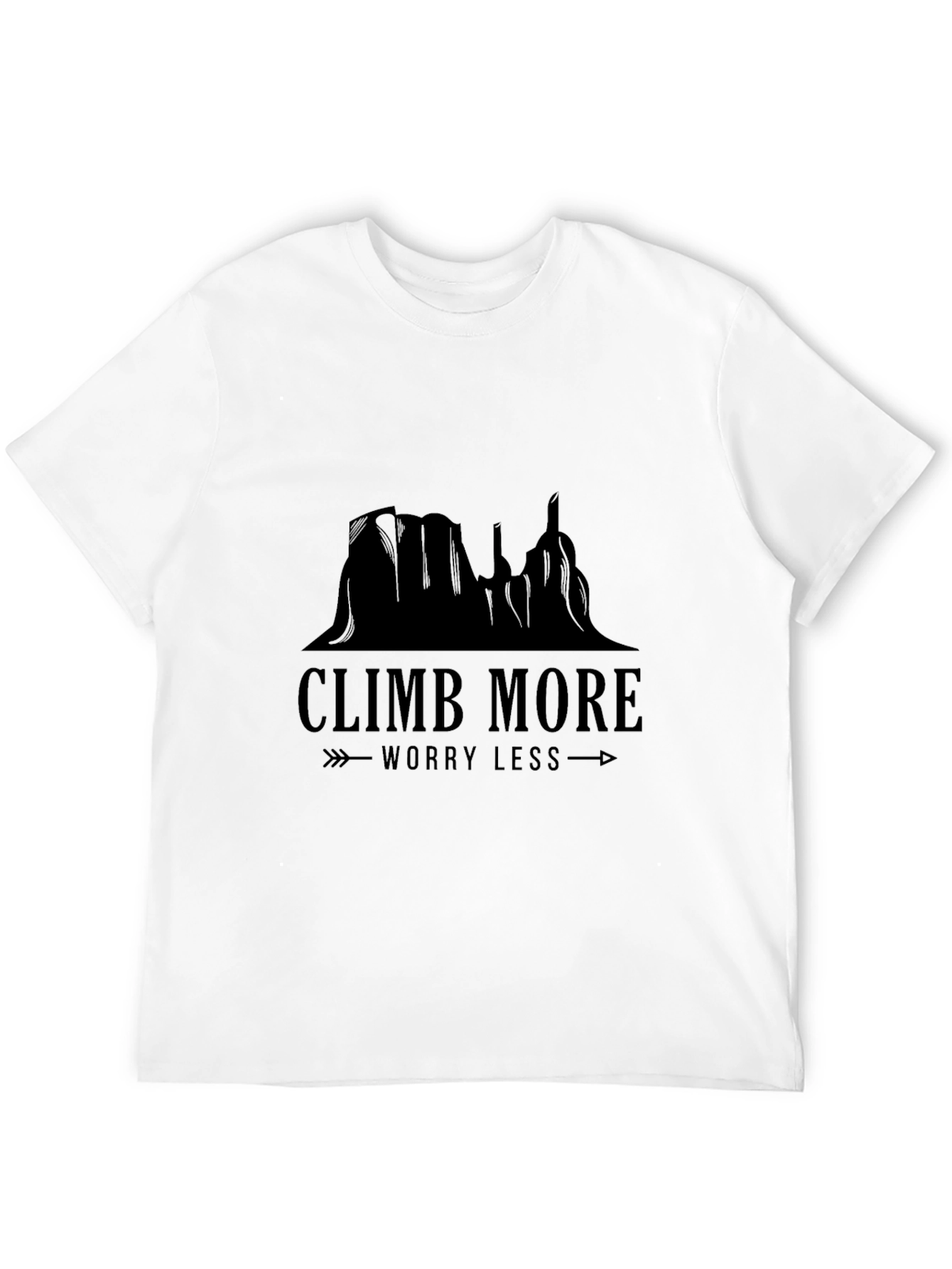 Climb More Worry Less Graphic T-Shirt