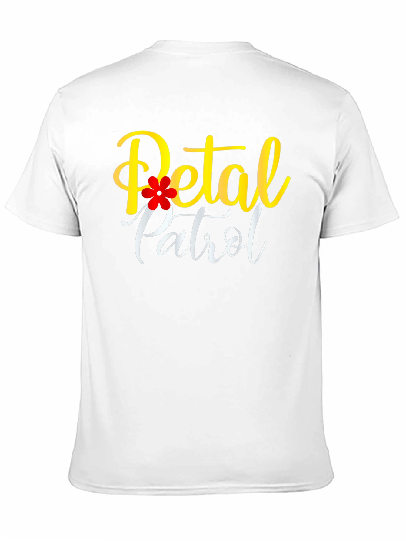Petal Patrol Black T-Shirt - Floral Design