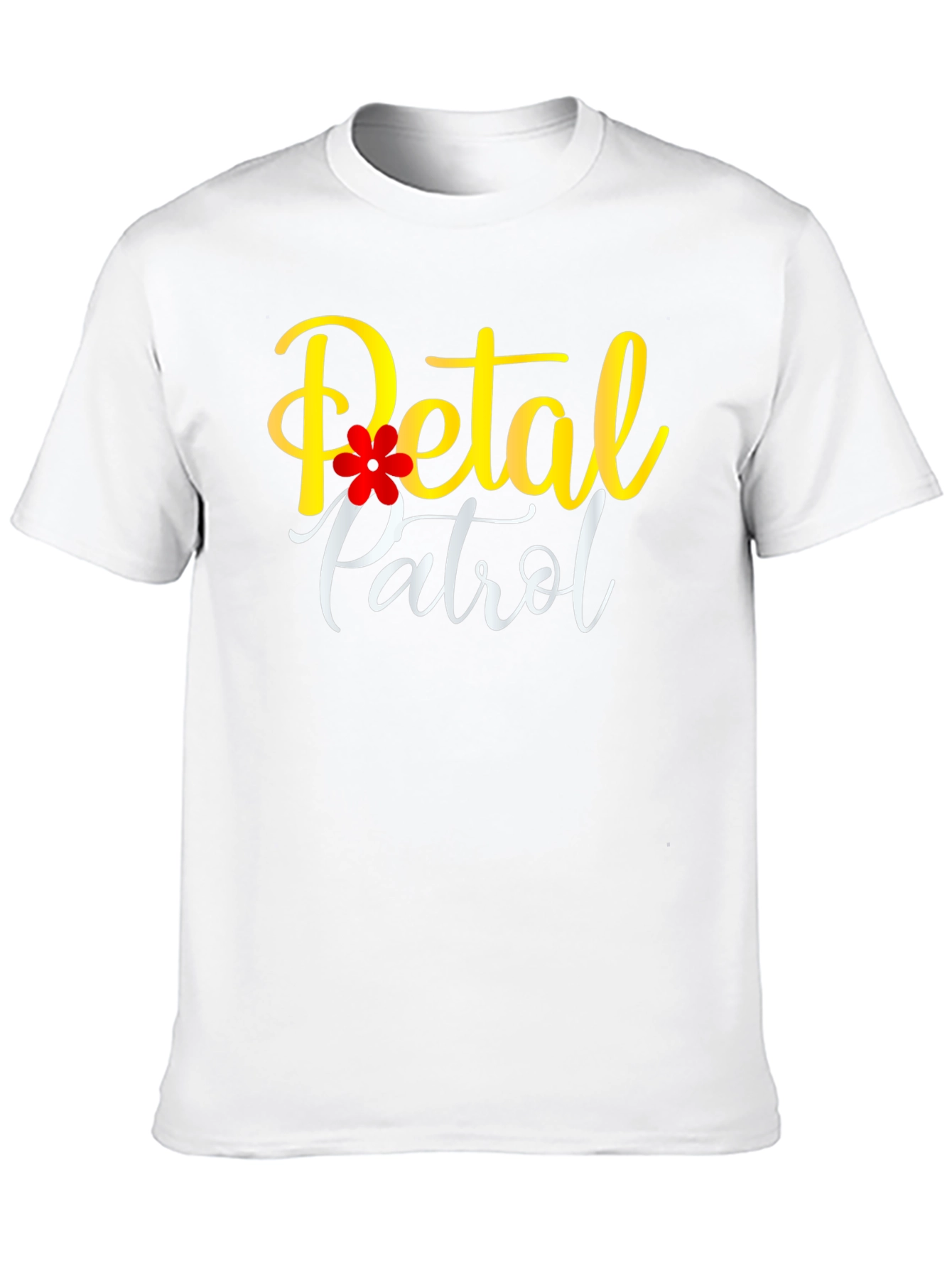 Petal Patrol Black T-Shirt - Floral Design