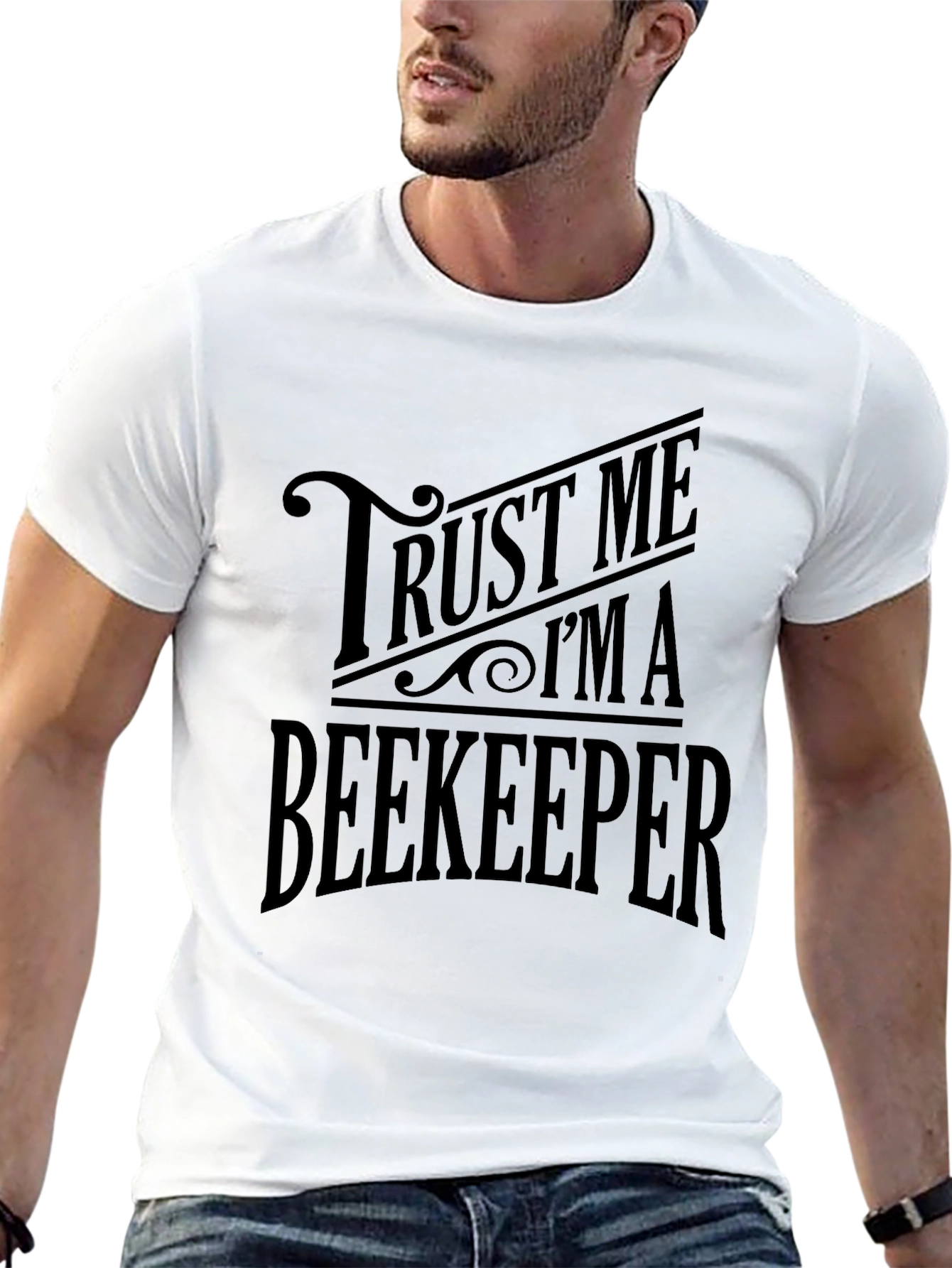 Trust Me Im A Beekeeper Black Graphic T-Shirt
