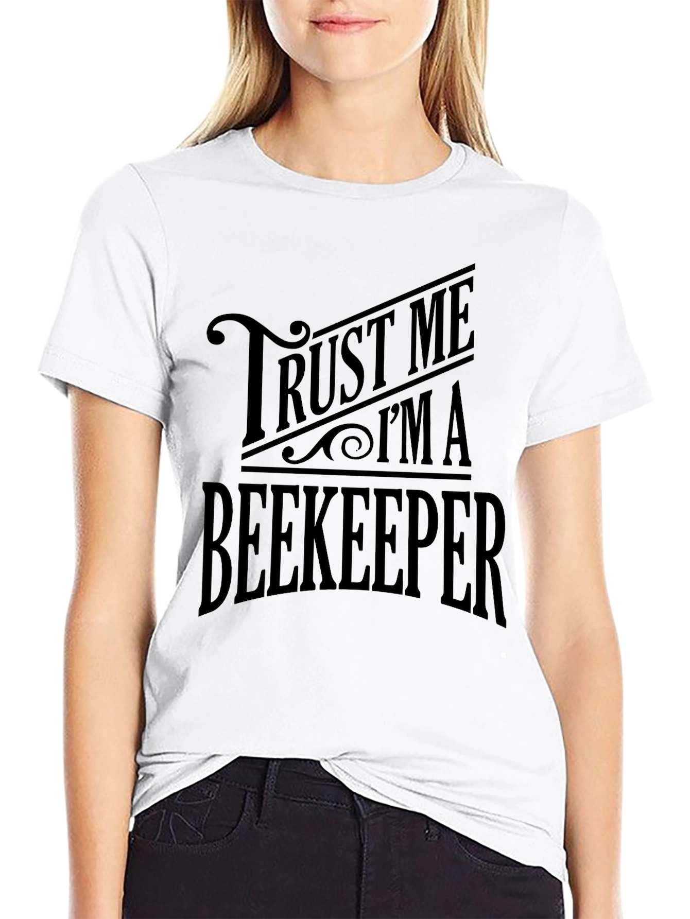 Trust Me Im A Beekeeper Black Graphic T-Shirt