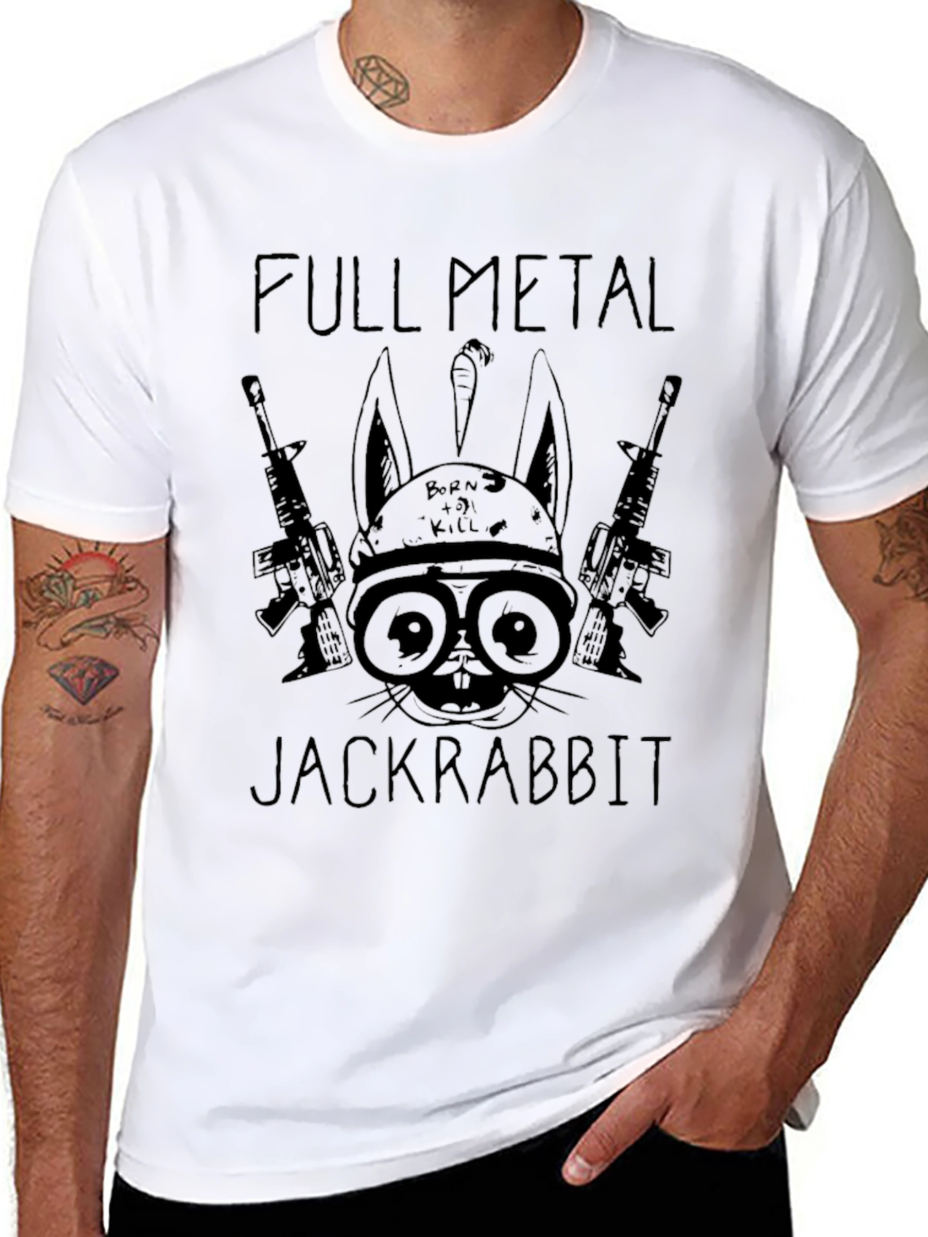 Full Metal Jackrabbit Graphic T-Shirt - Black