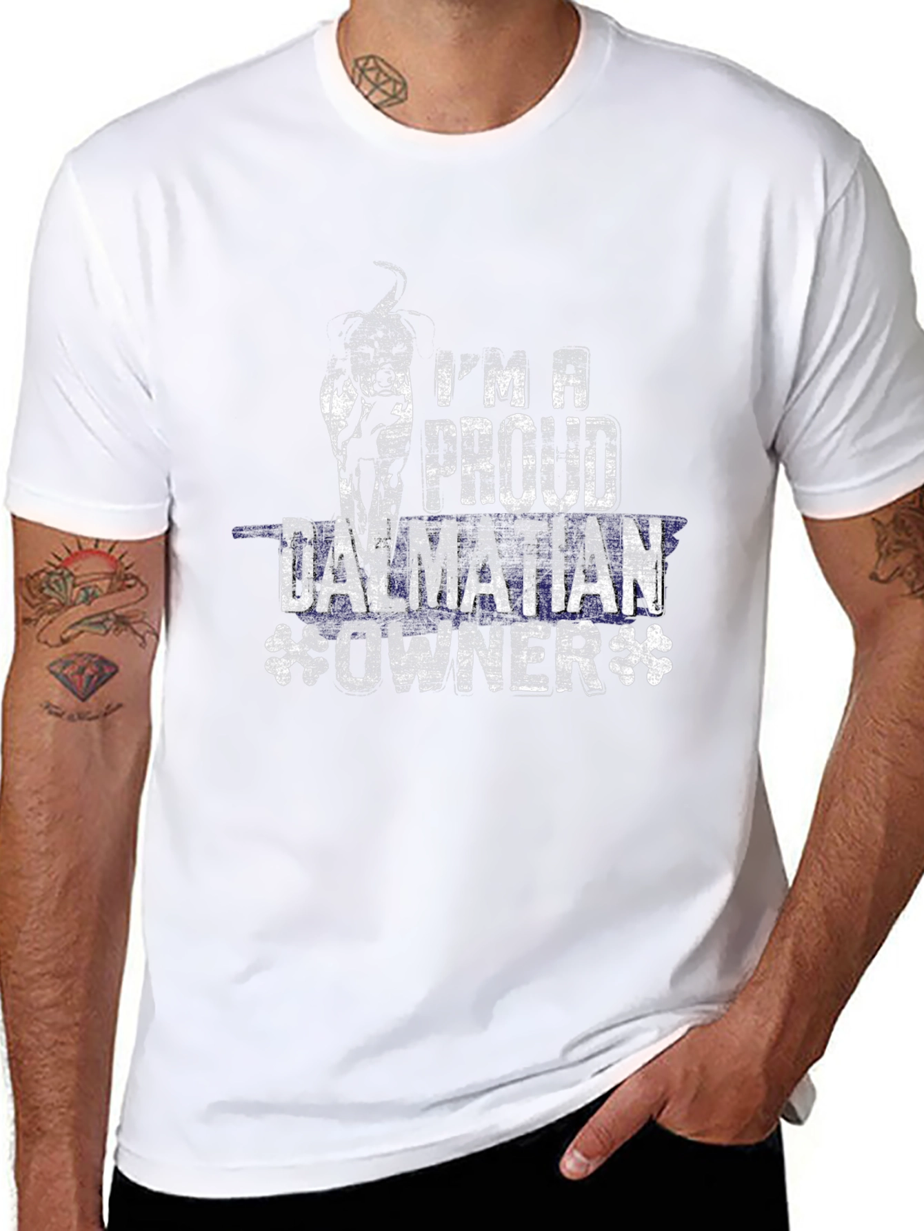 Proud Dalmatian Owner Black T-Shirt