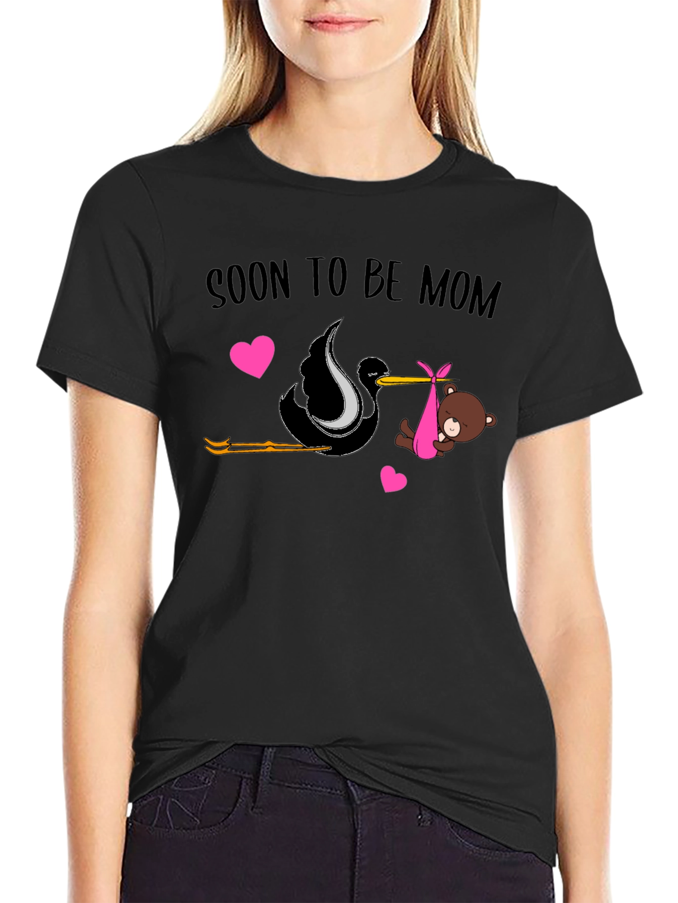 Soon To Be Mom T-Shirt Stork Delivery