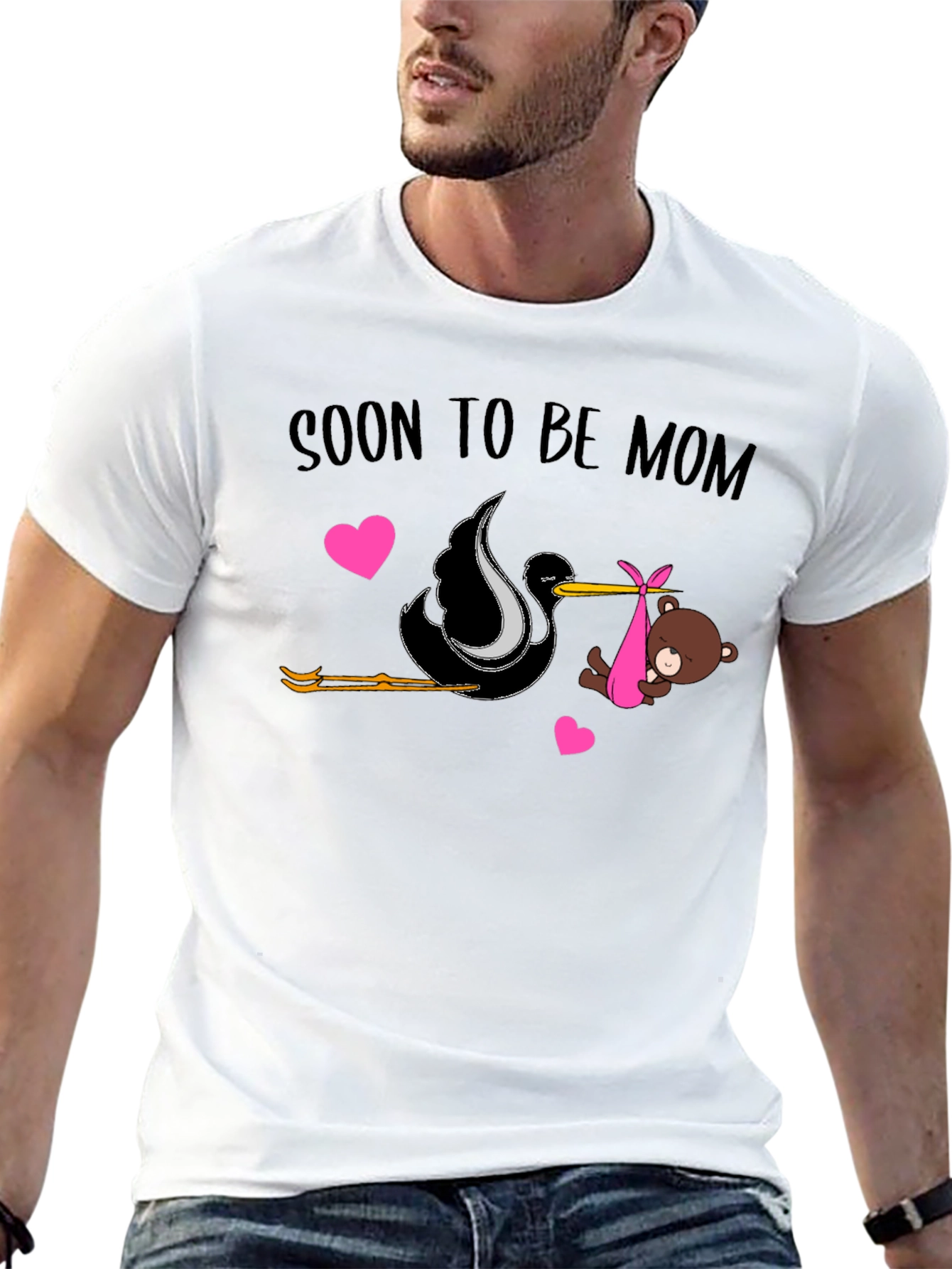 Soon To Be Mom T-Shirt Stork Delivery